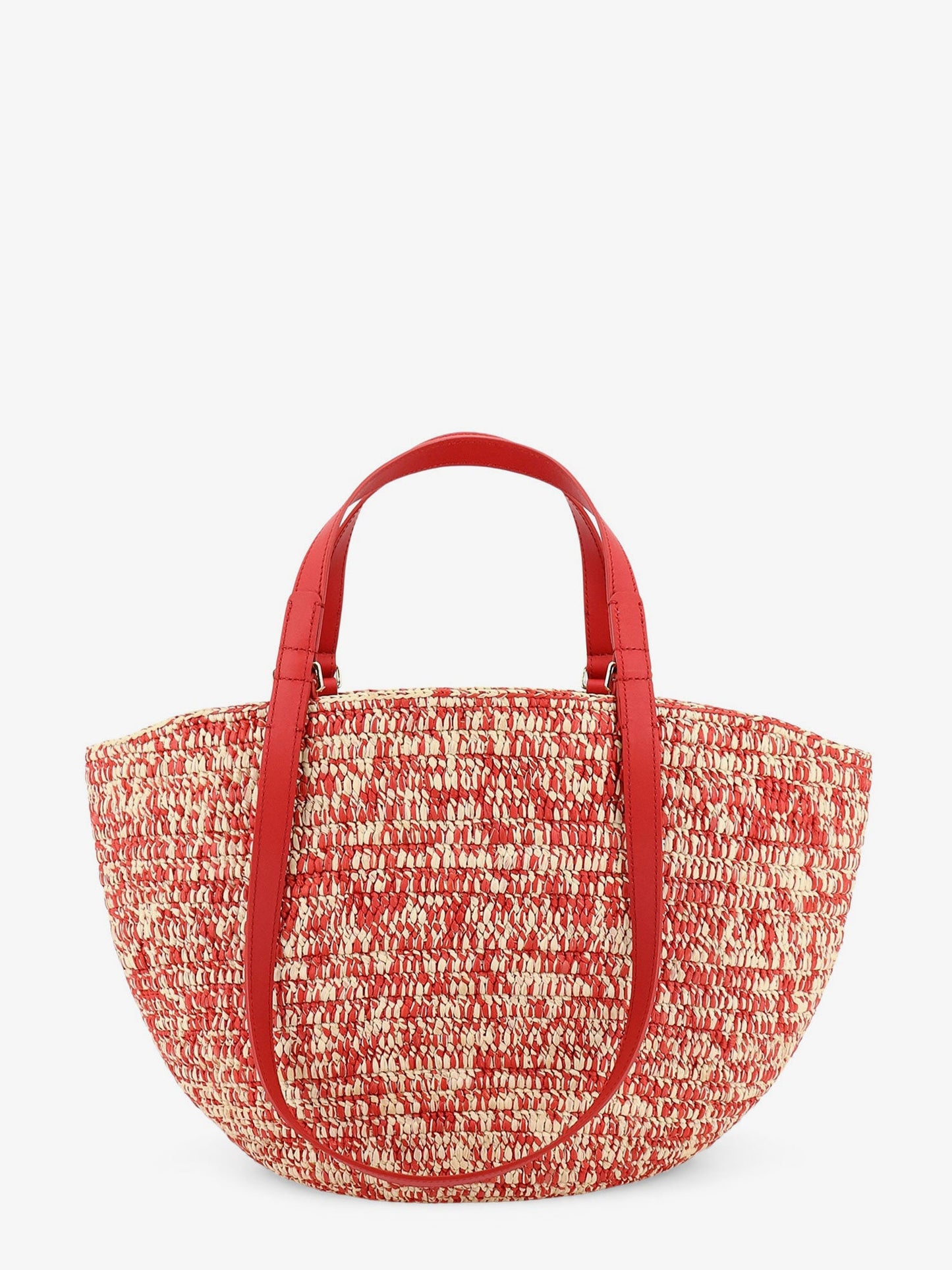 Loewe Women Paula's Ibiza -Medium Eclipse Raffia And Leather Shoulder Bag With 3D Anagram Logo LOEWE