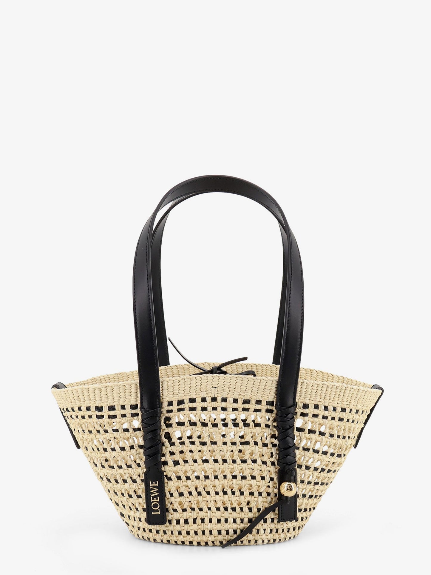 Loewe Women Paula's Ibiza -Braid Basket Small Iraca Palm Leaf Shoulder Bag LOEWE
