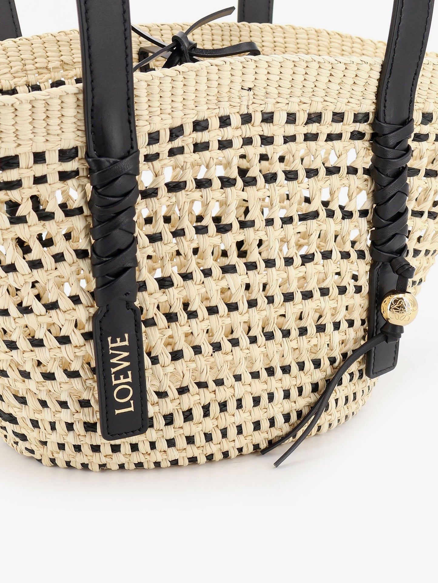 Loewe Women Paula's Ibiza -Braid Basket Small Iraca Palm Leaf Shoulder Bag LOEWE