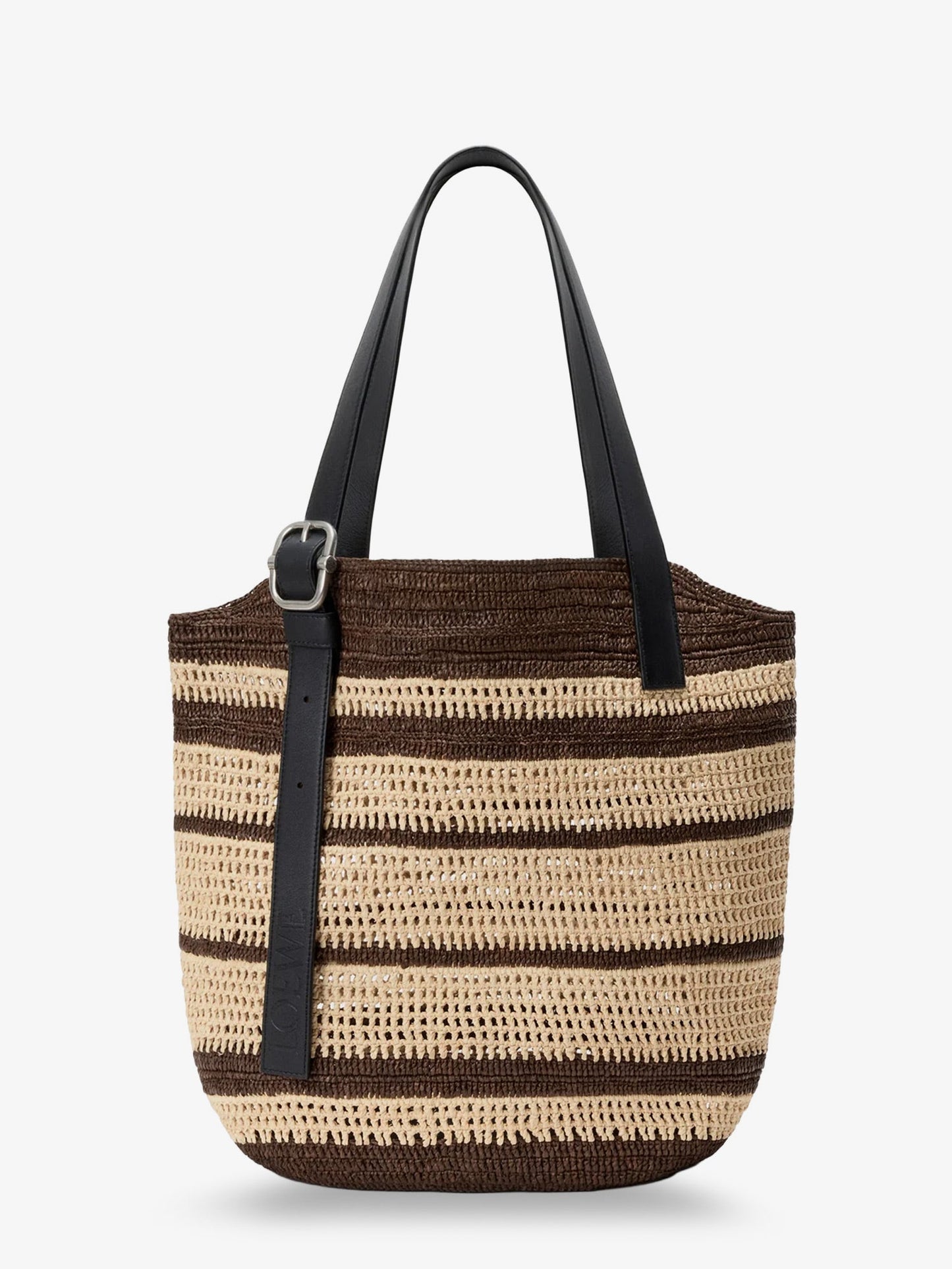 Loewe Men Paula's Ibiza Two-Tone Raffia Loop Shopping Bag LOEWE