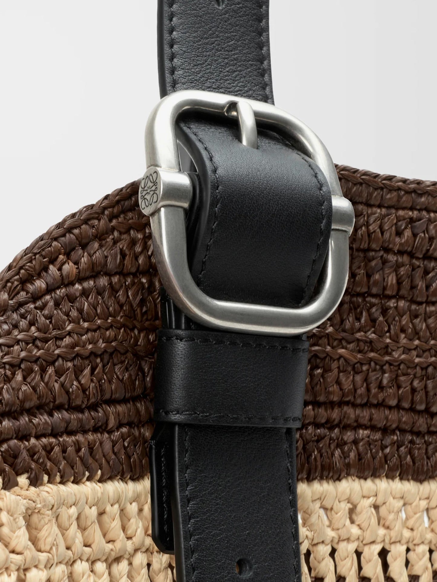 Loewe Men Paula's Ibiza Two-Tone Raffia Loop Shopping Bag LOEWE