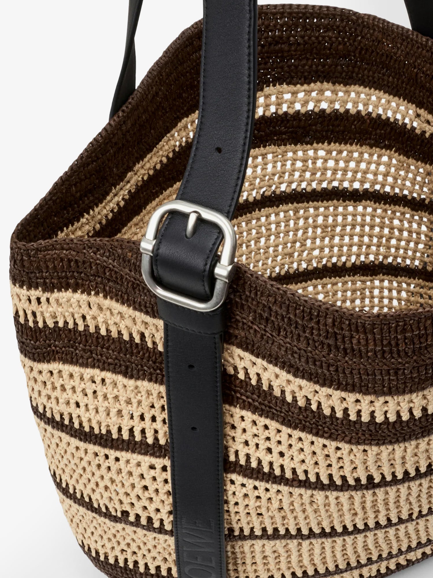 Loewe Men Paula's Ibiza Two-Tone Raffia Loop Shopping Bag LOEWE