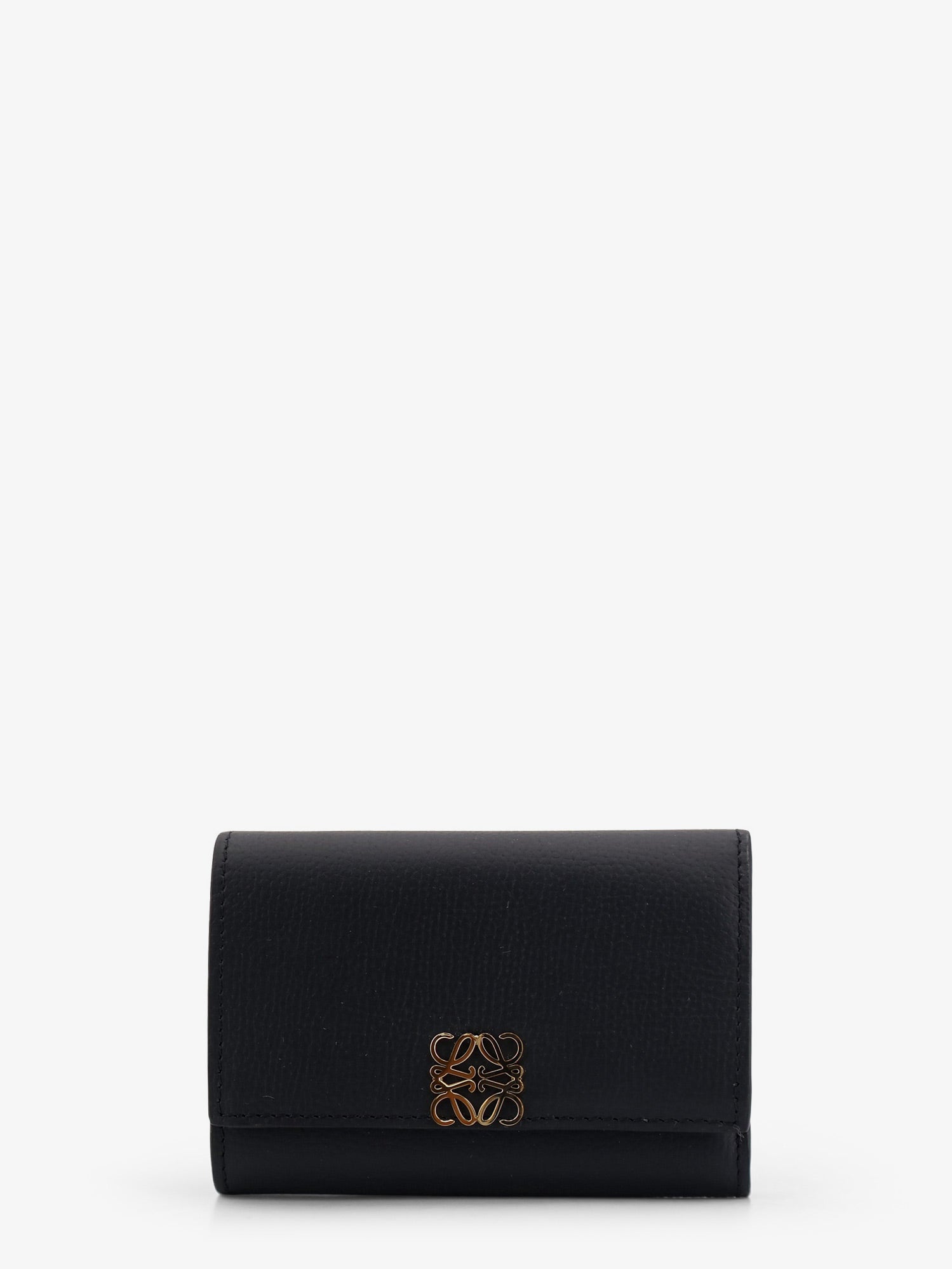 Loewe Women Anagram Leather Wallet With Front Logo LOEWE