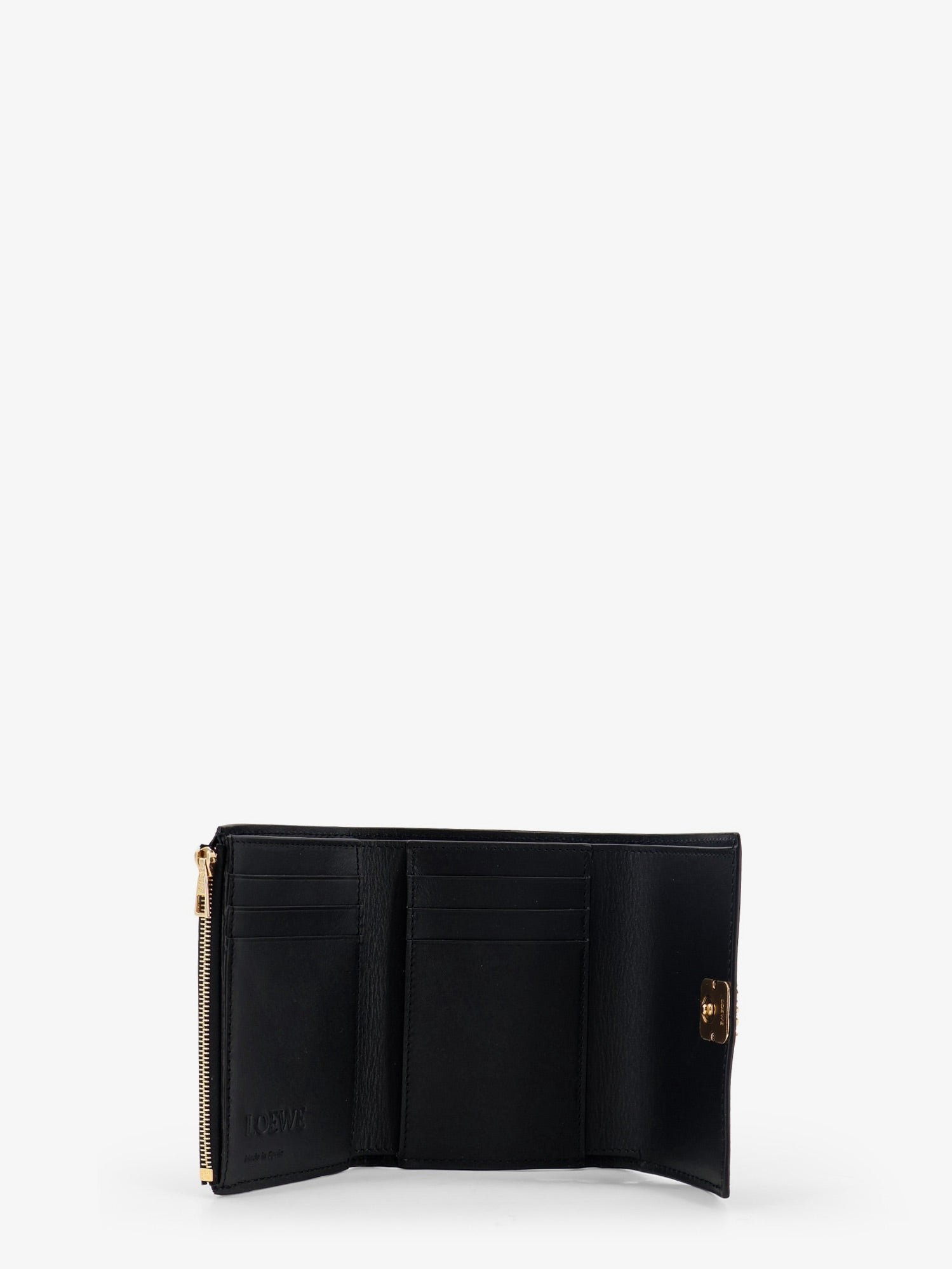 Loewe Women Anagram Leather Wallet With Front Logo LOEWE