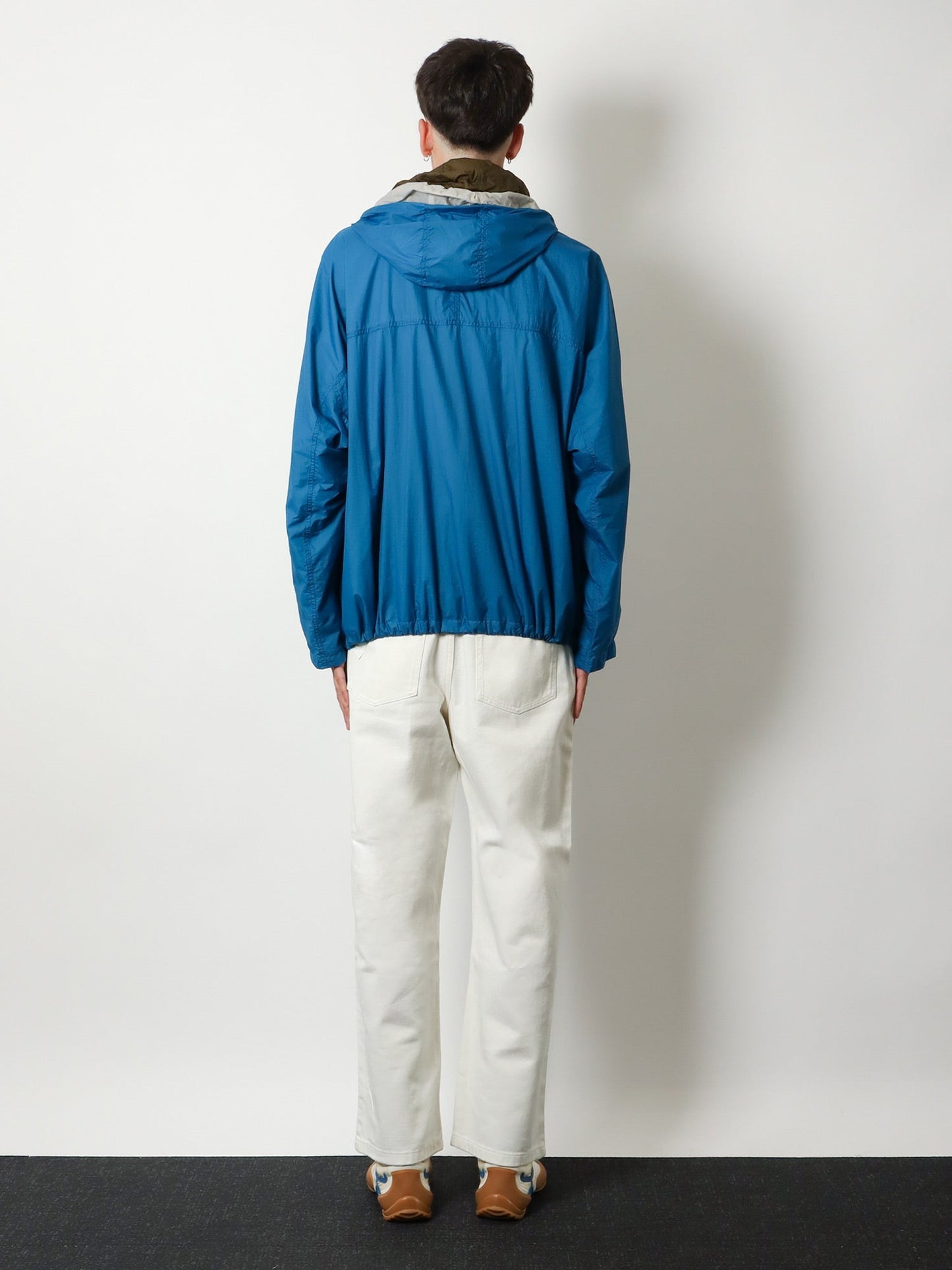 Loewe Men Anorak Technical Fabric Windbreaker With Embroidered Anagram Logo LOEWE