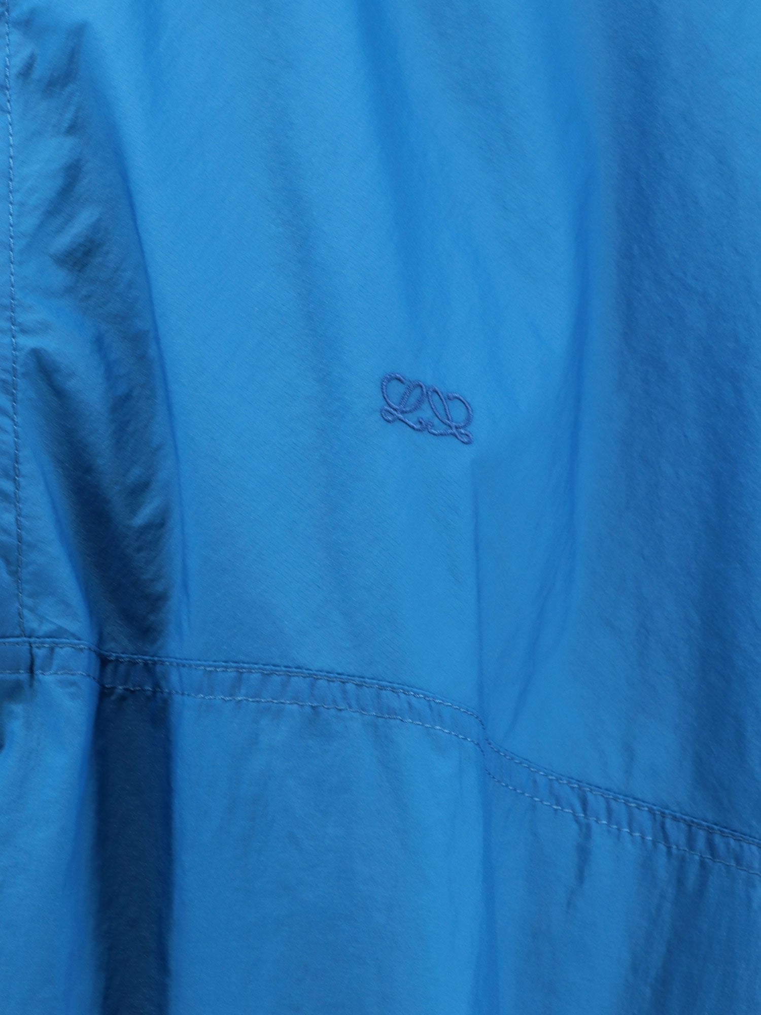 Loewe Men Anorak Technical Fabric Windbreaker With Embroidered Anagram Logo LOEWE