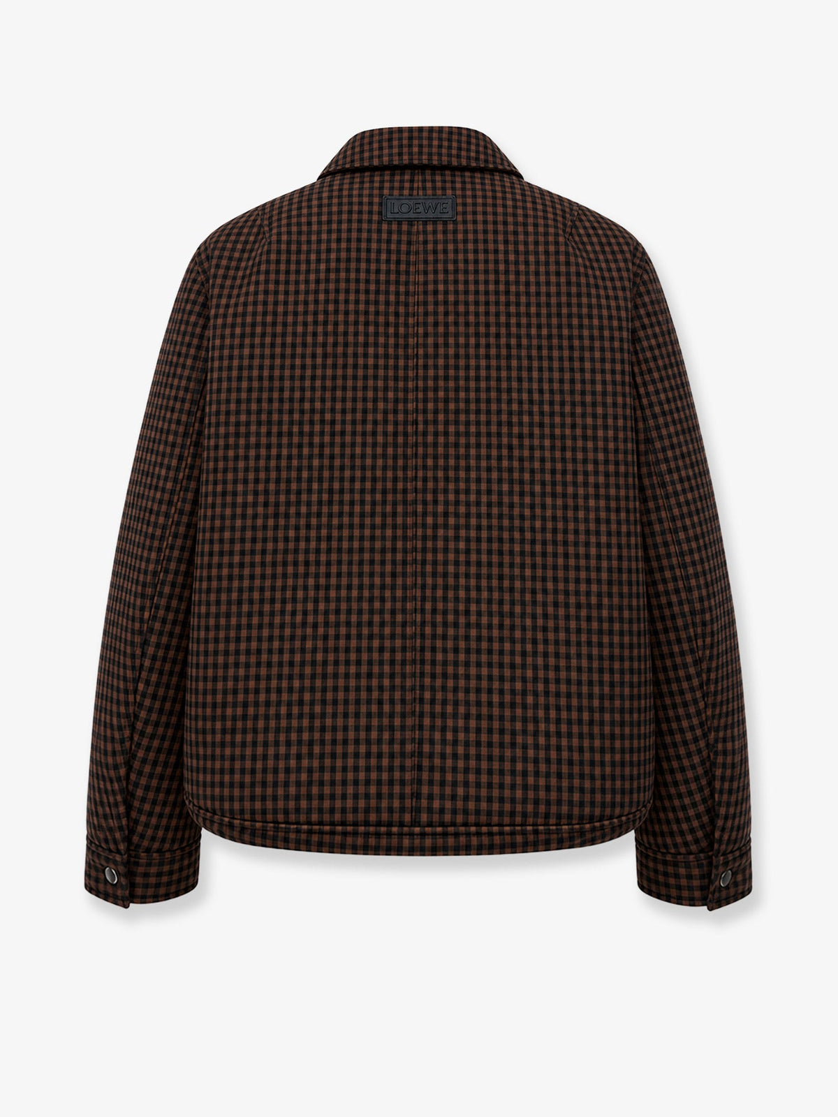 Loewe Men Wool Jacket With Checked Pattern LOEWE