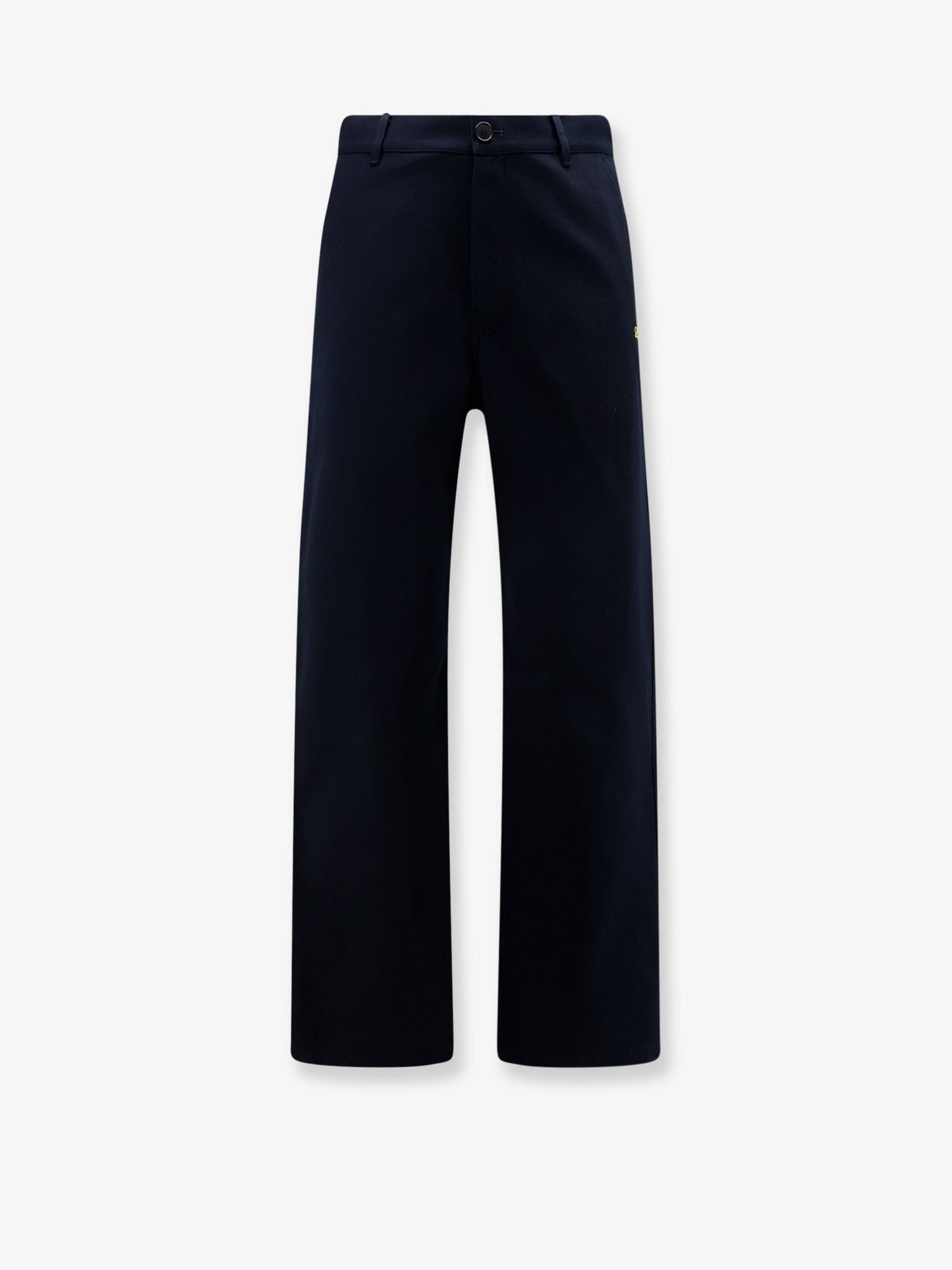 Loewe Men Denim Trousers With Contrasting Embroidered Logo LOEWE