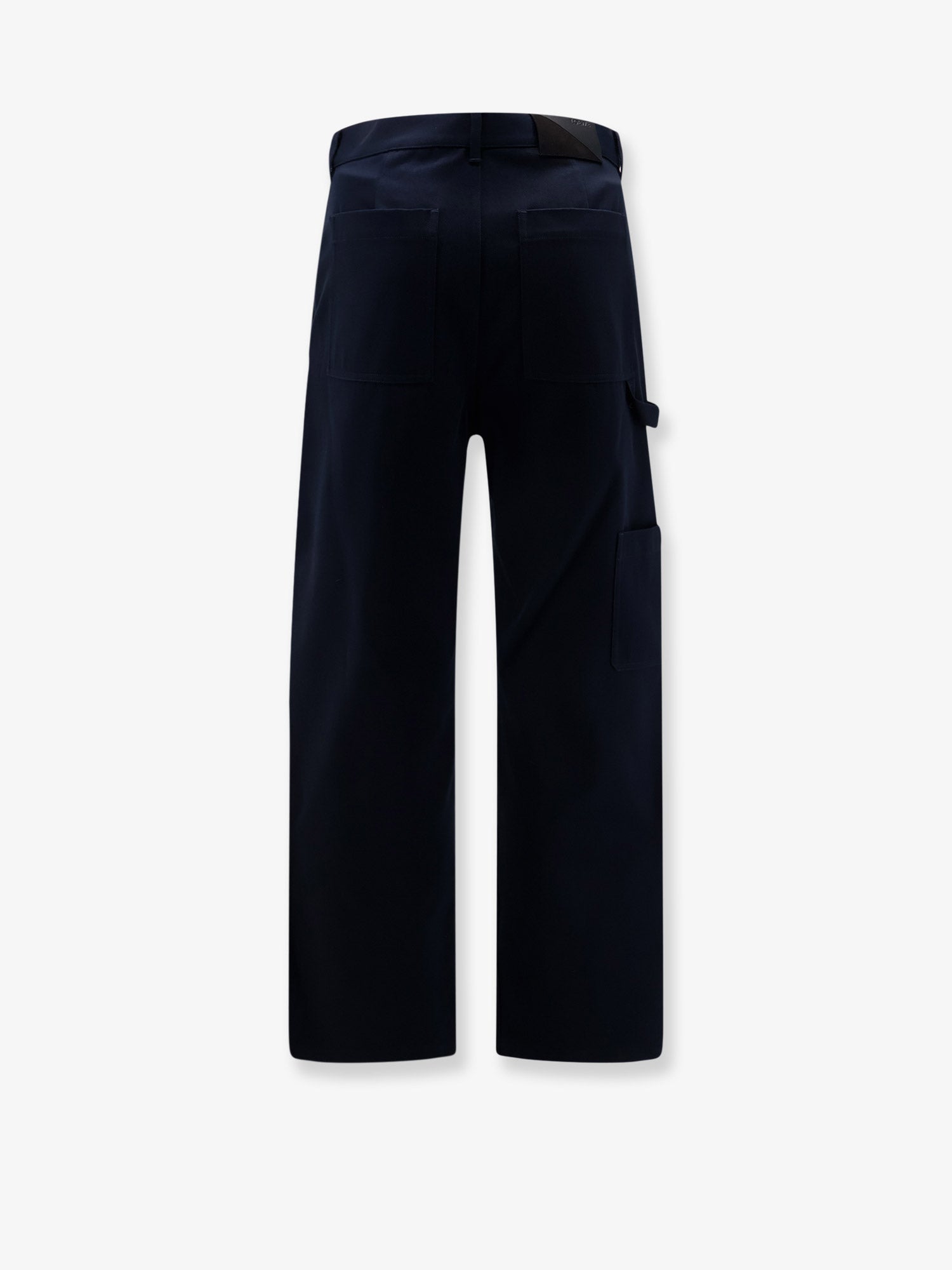 Loewe Men Denim Trousers With Contrasting Embroidered Logo LOEWE
