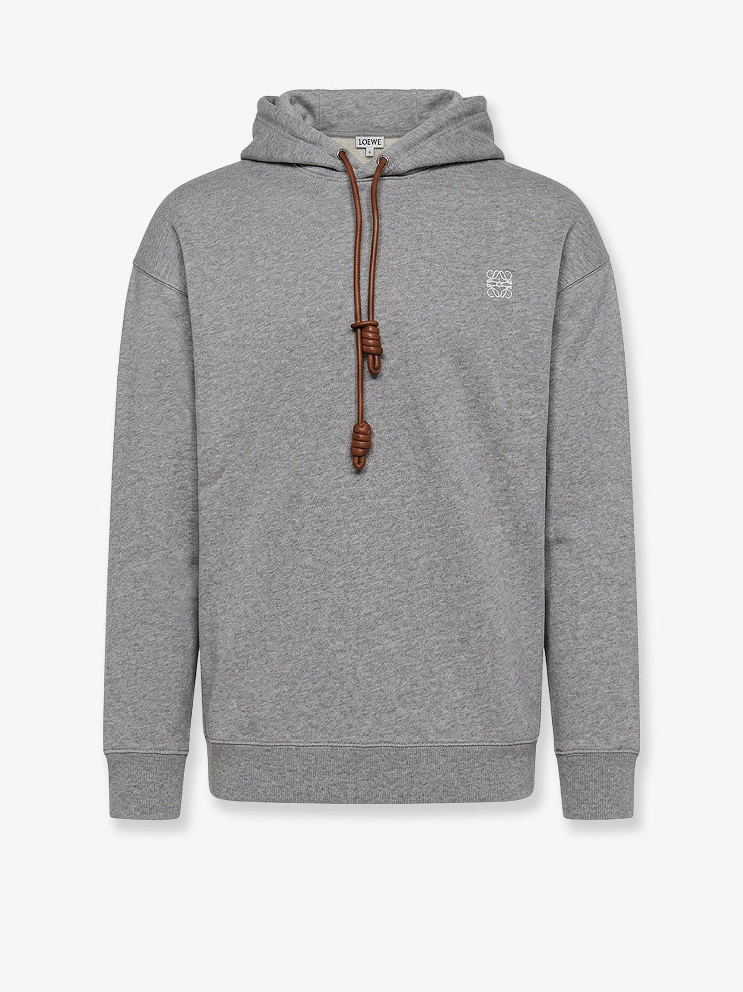 Loewe Men Cotton Sweatshirt With Front Embroidered Logo LOEWE