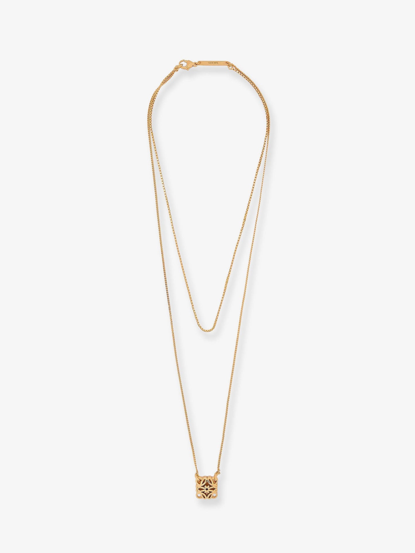 Loewe Women Paula's Ibiza -Anagram Bombe Brass Necklace LOEWE