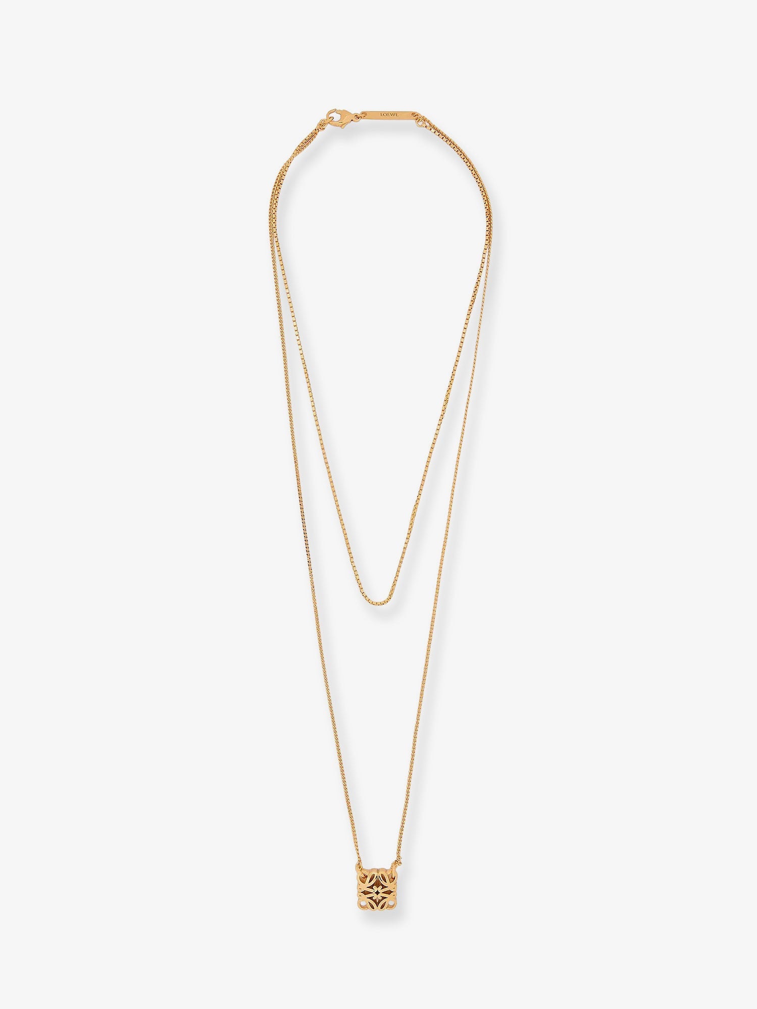 Loewe Women Paula's Ibiza -Anagram Bombe Brass Necklace LOEWE