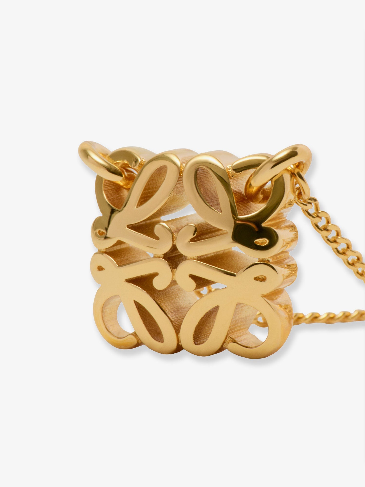 Loewe Women Paula's Ibiza -Anagram Bombe Brass Necklace LOEWE