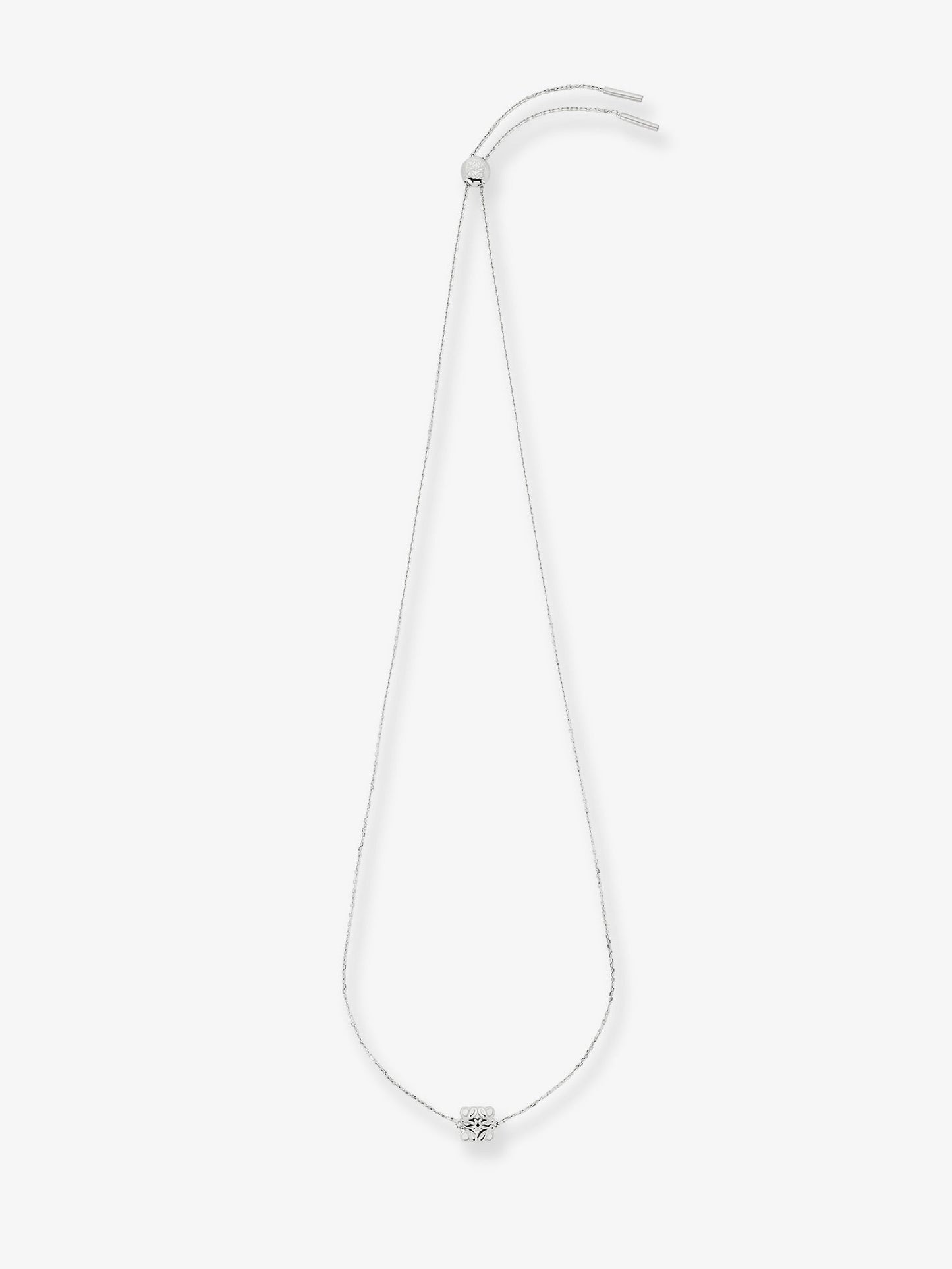 Loewe Women Anagram Bombe Sterling Silver Necklace LOEWE