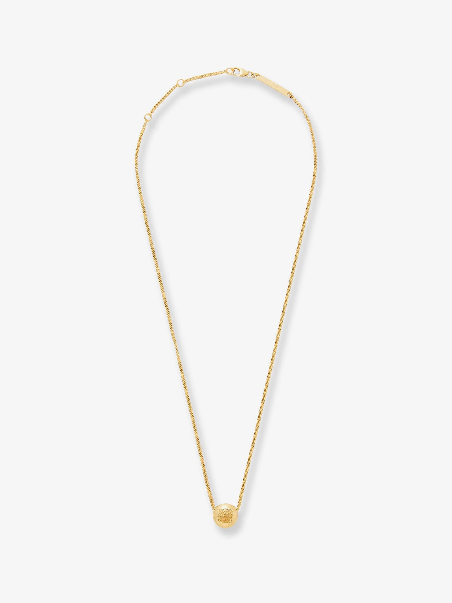 Loewe Women Paula's Ibiza -Anagram Pebble Silver Necklace LOEWE