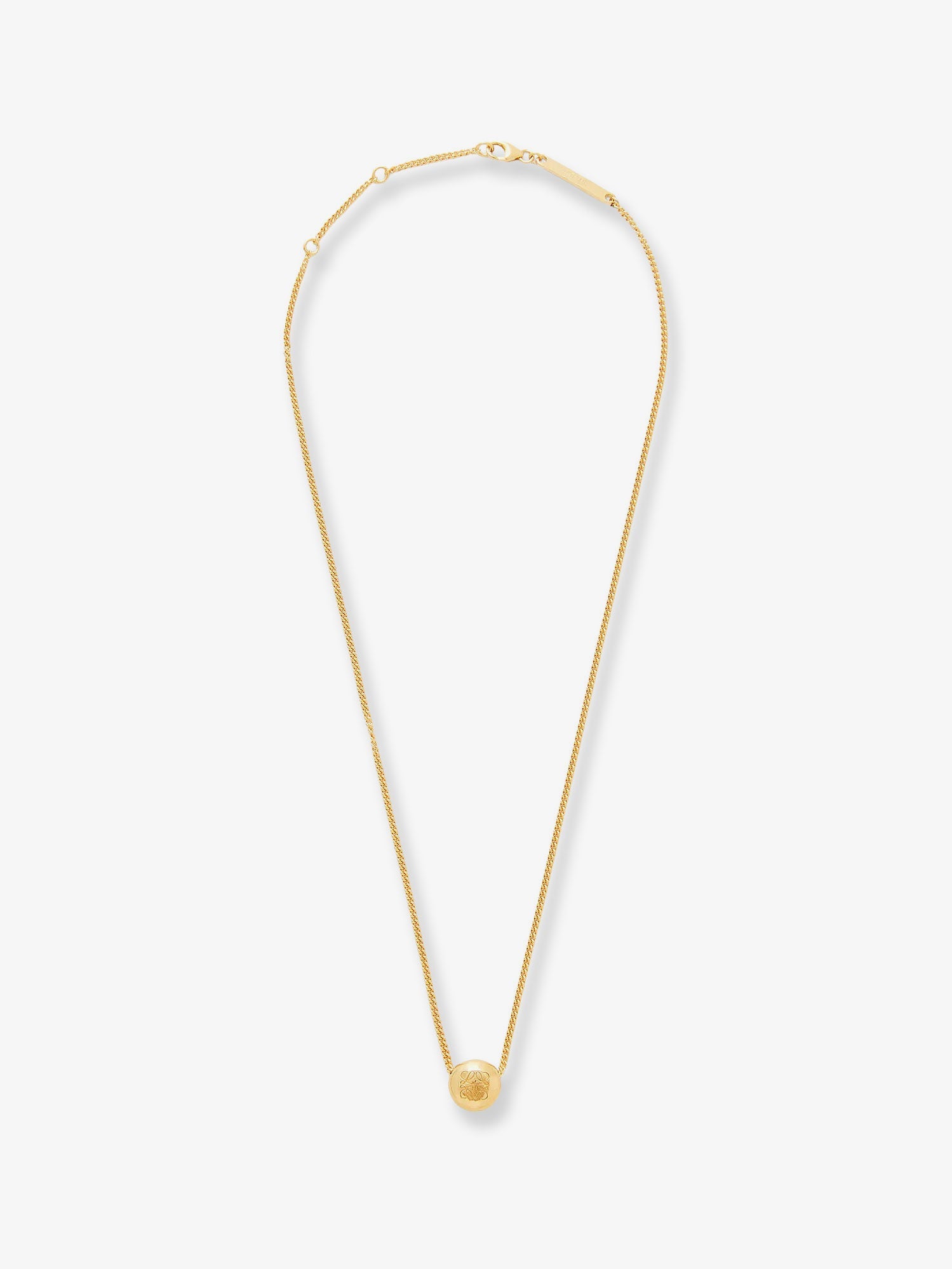 Loewe Women Paula's Ibiza -Anagram Pebble Silver Necklace LOEWE