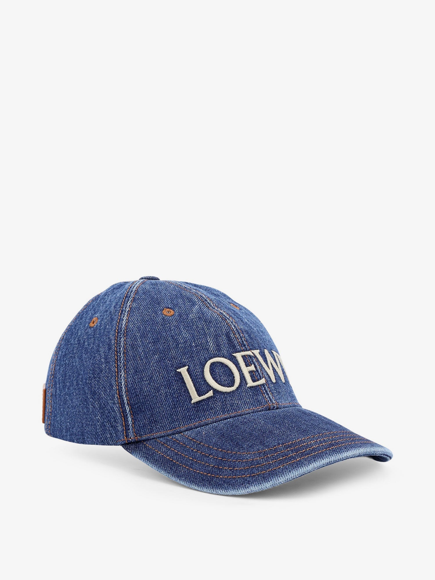 Loewe Women Paula's Ibiza Blue Denim Hat LOEWE