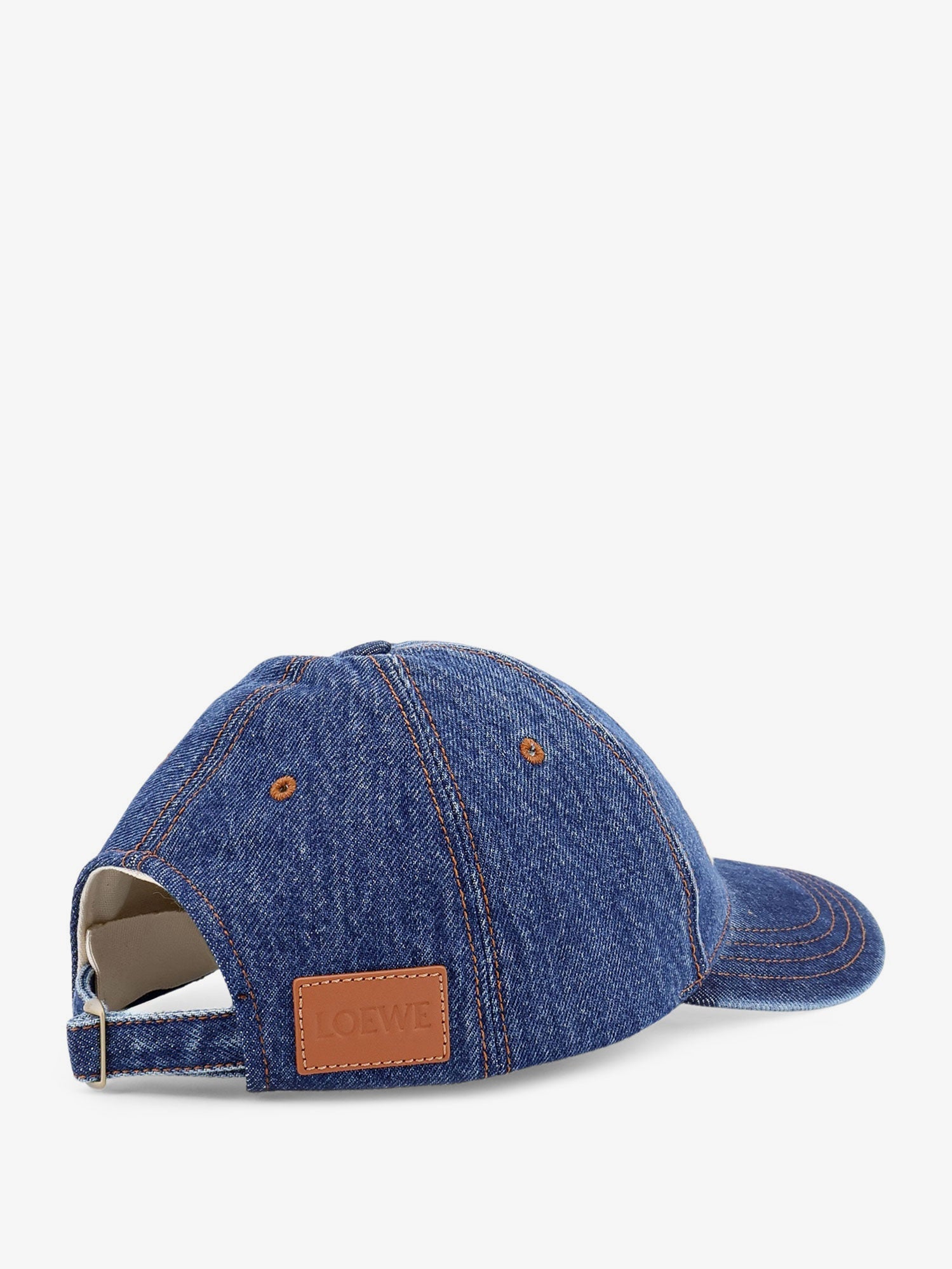 Loewe Women Paula's Ibiza Blue Denim Hat LOEWE