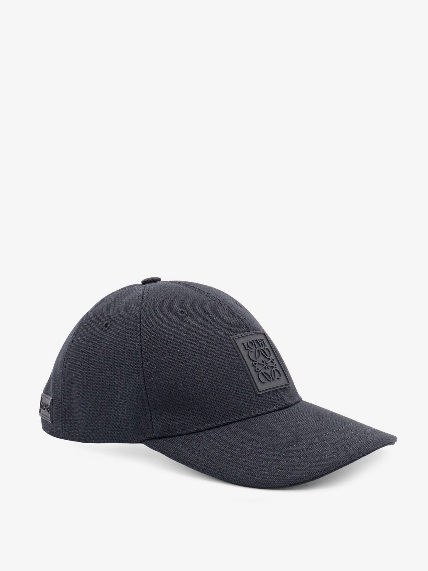 Loewe Men Cotton Hat With Rubber Anagram Logo Patch LOEWE