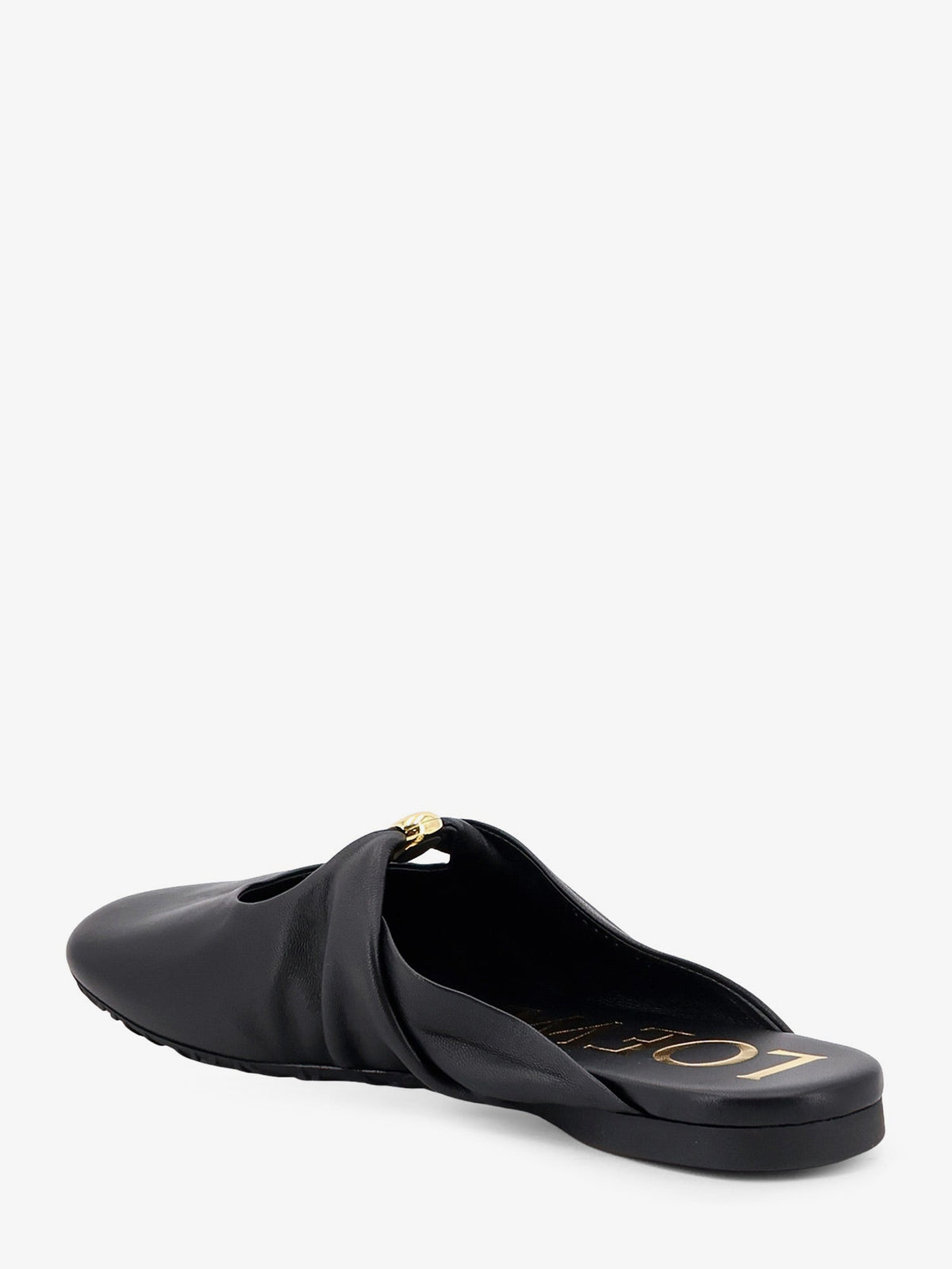 Loewe Women Pebble Soft Low Leather Sandals LOEWE
