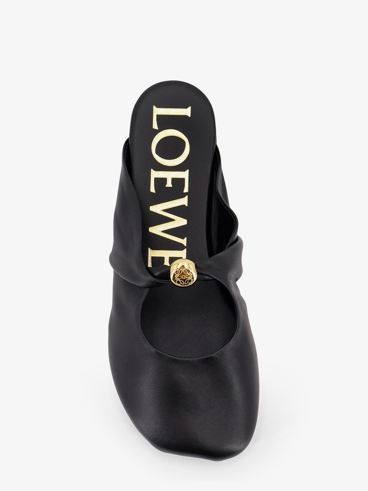 Loewe Women Pebble Soft Low Leather Sandals LOEWE