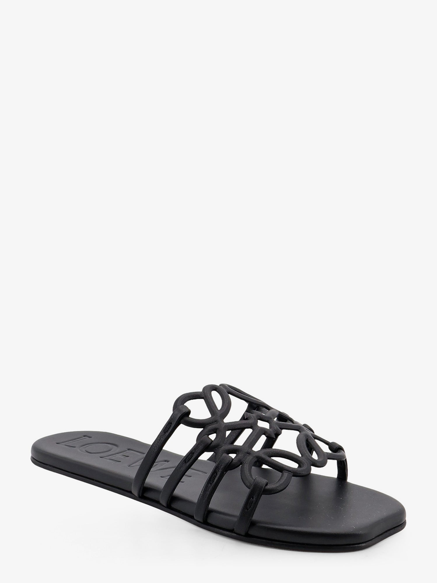Loewe Women Paula's Ibiza-Aangram Petal Leather Sandals LOEWE