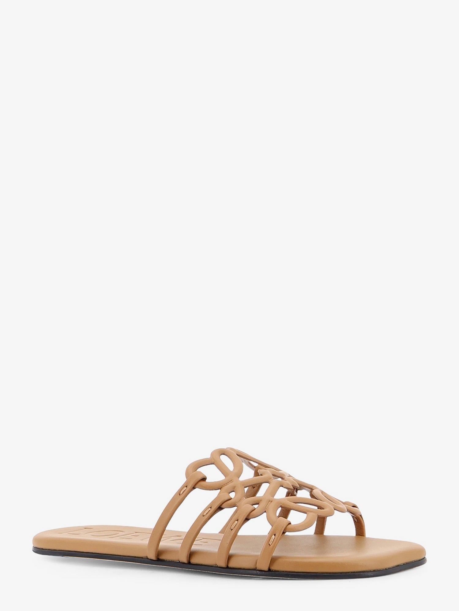 Loewe Women Paula's Ibiza Anagram Petal Leather Sandals LOEWE