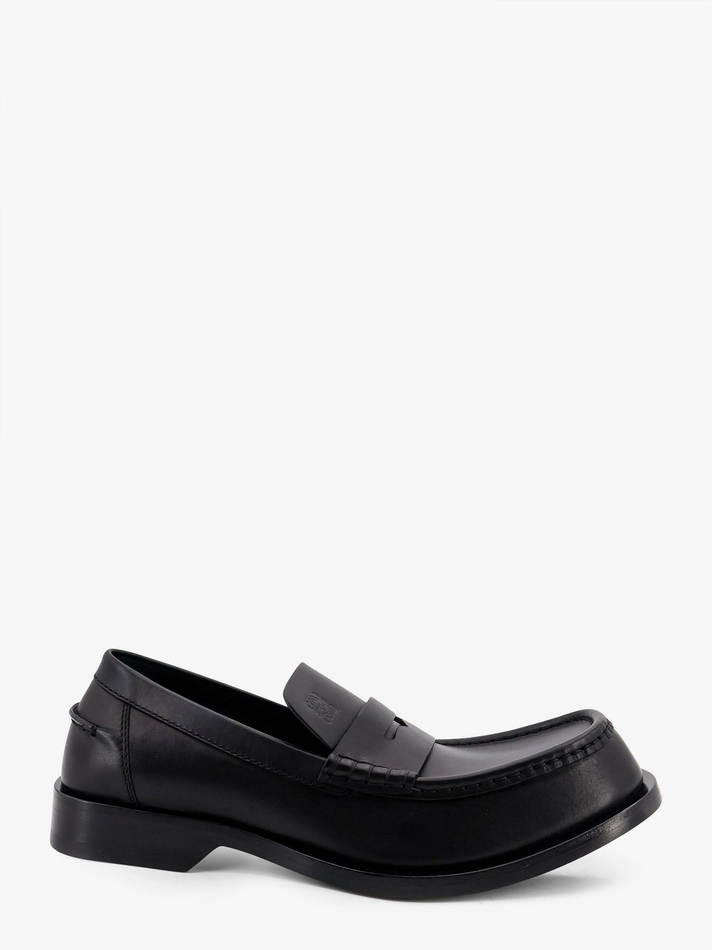 Loewe Men Bobine Leather Loafers With Engraved Anagram Logo LOEWE