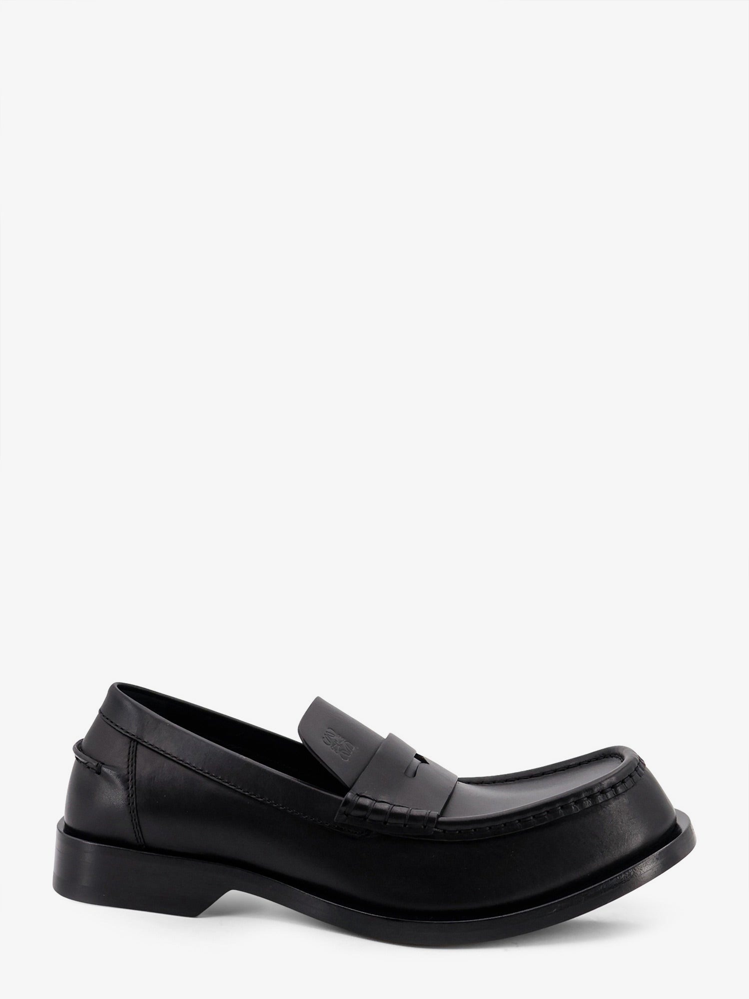 Loewe Men Bobine Leather Loafers With Engraved Anagram Logo LOEWE