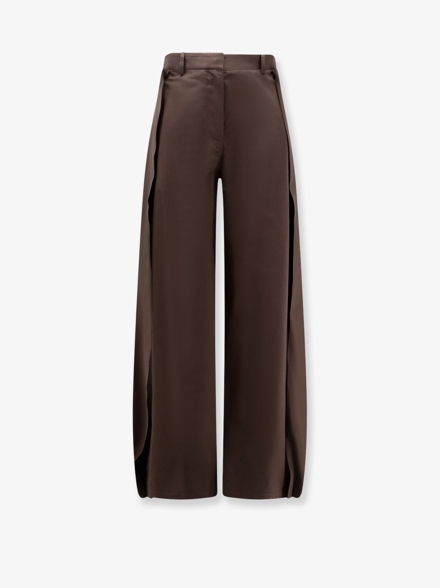 Loewe Women Cotton And Silk Blend Trousers LOEWE