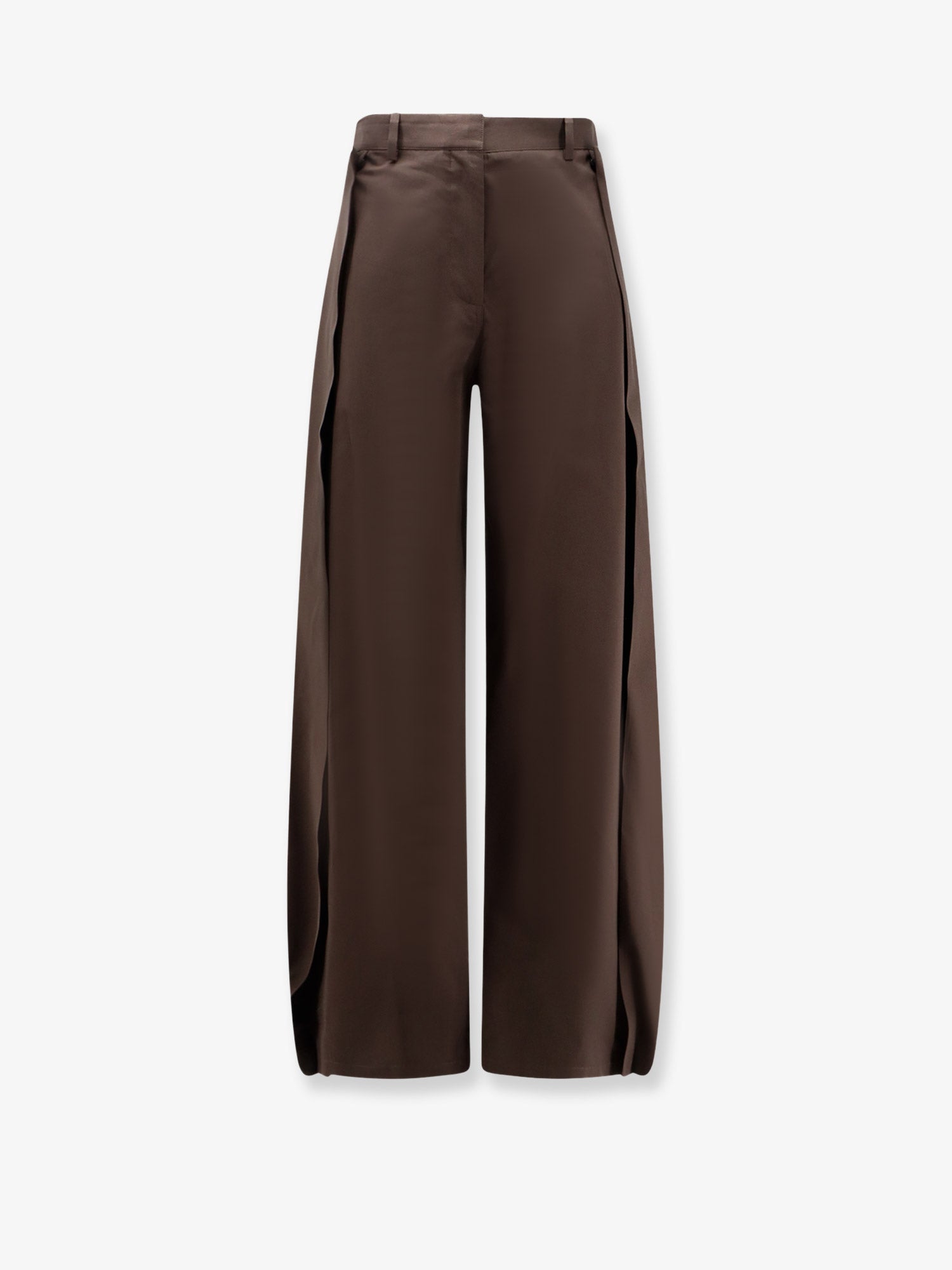 Loewe Women Cotton And Silk Blend Trousers LOEWE