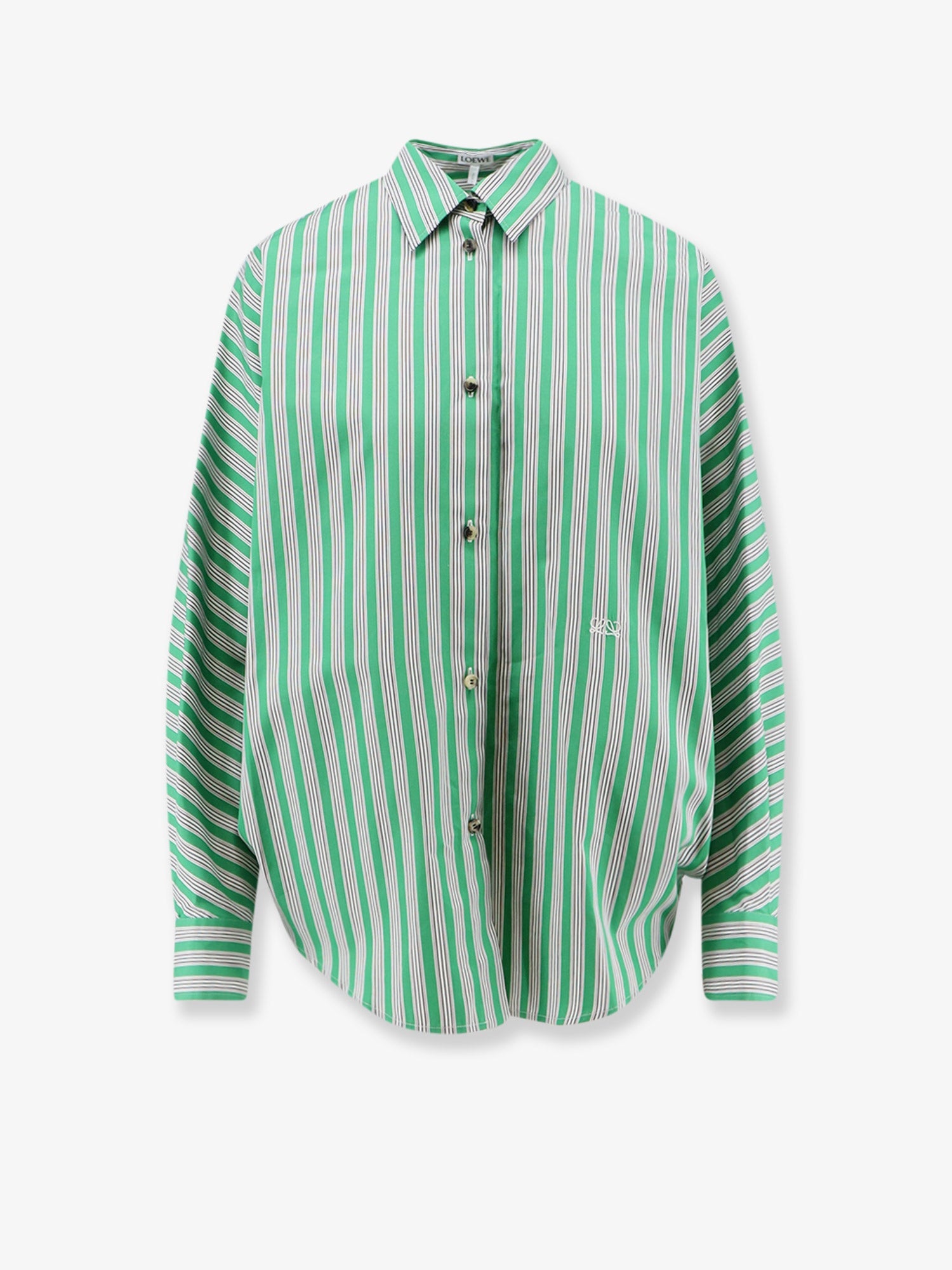 Loewe Women Striped Cotton Shirt LOEWE