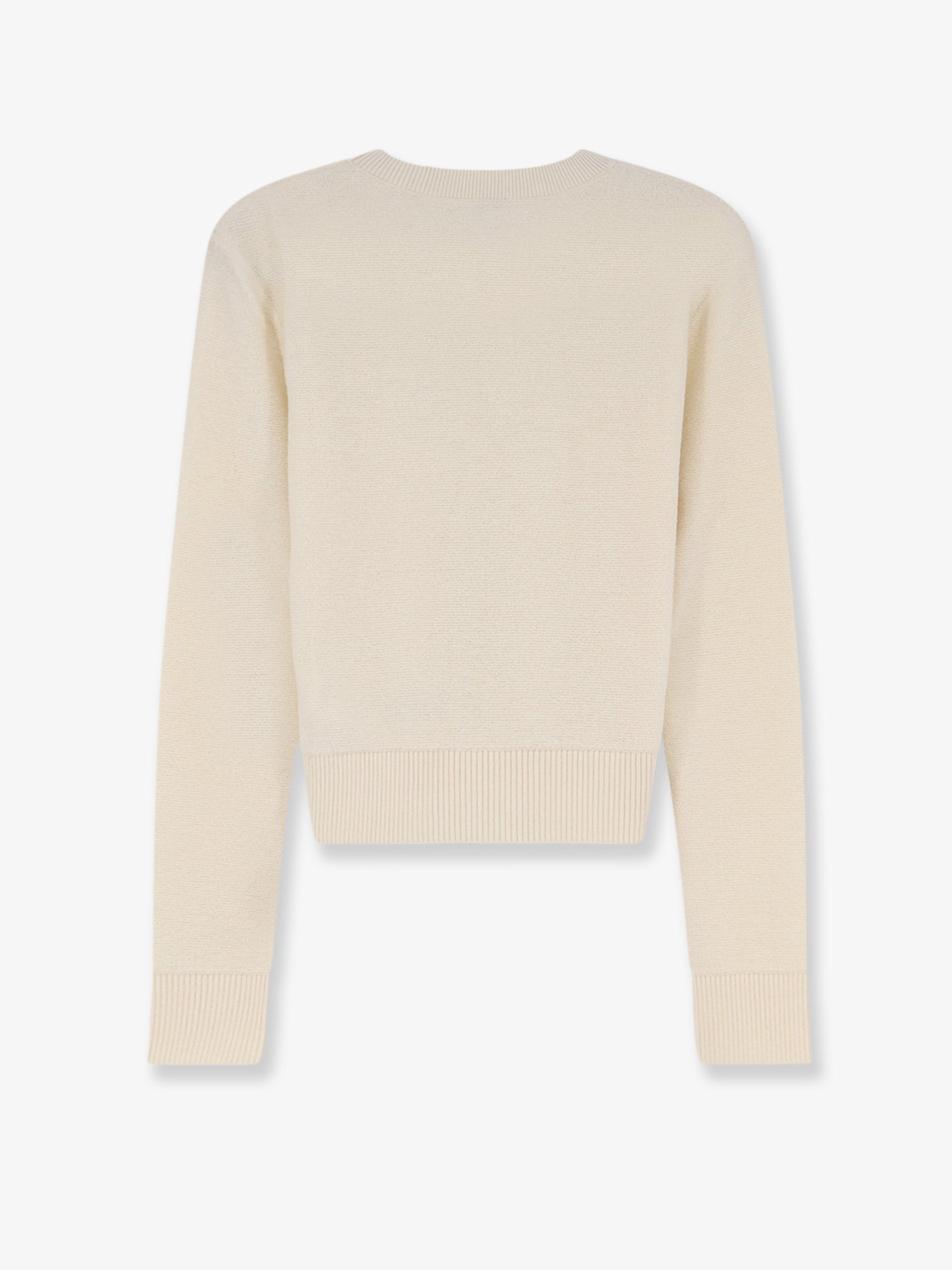 Loewe Women Wool Sweater With Contrasting Embroidered Logo On The Bottom LOEWE