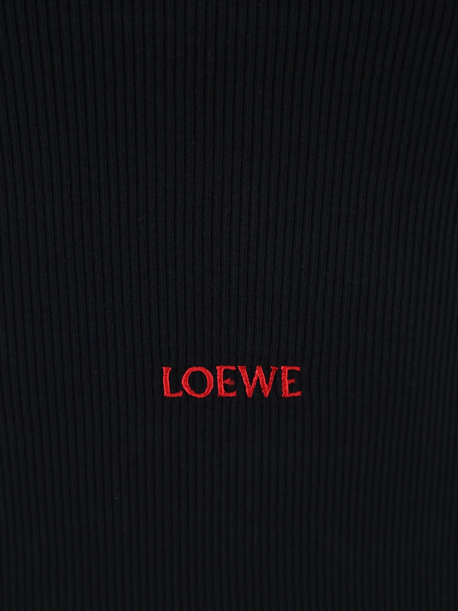 Loewe Women Cotton Tank Top With All-Over Logo Lettering Embroidery LOEWE