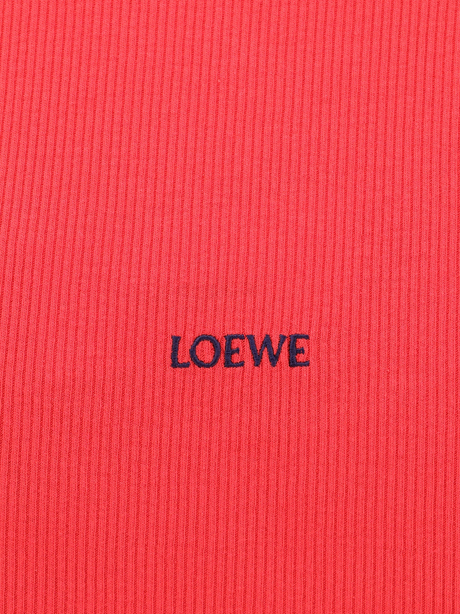 Loewe Women Cotton Tank Top With All-Over Embroidered Logo Lettering LOEWE