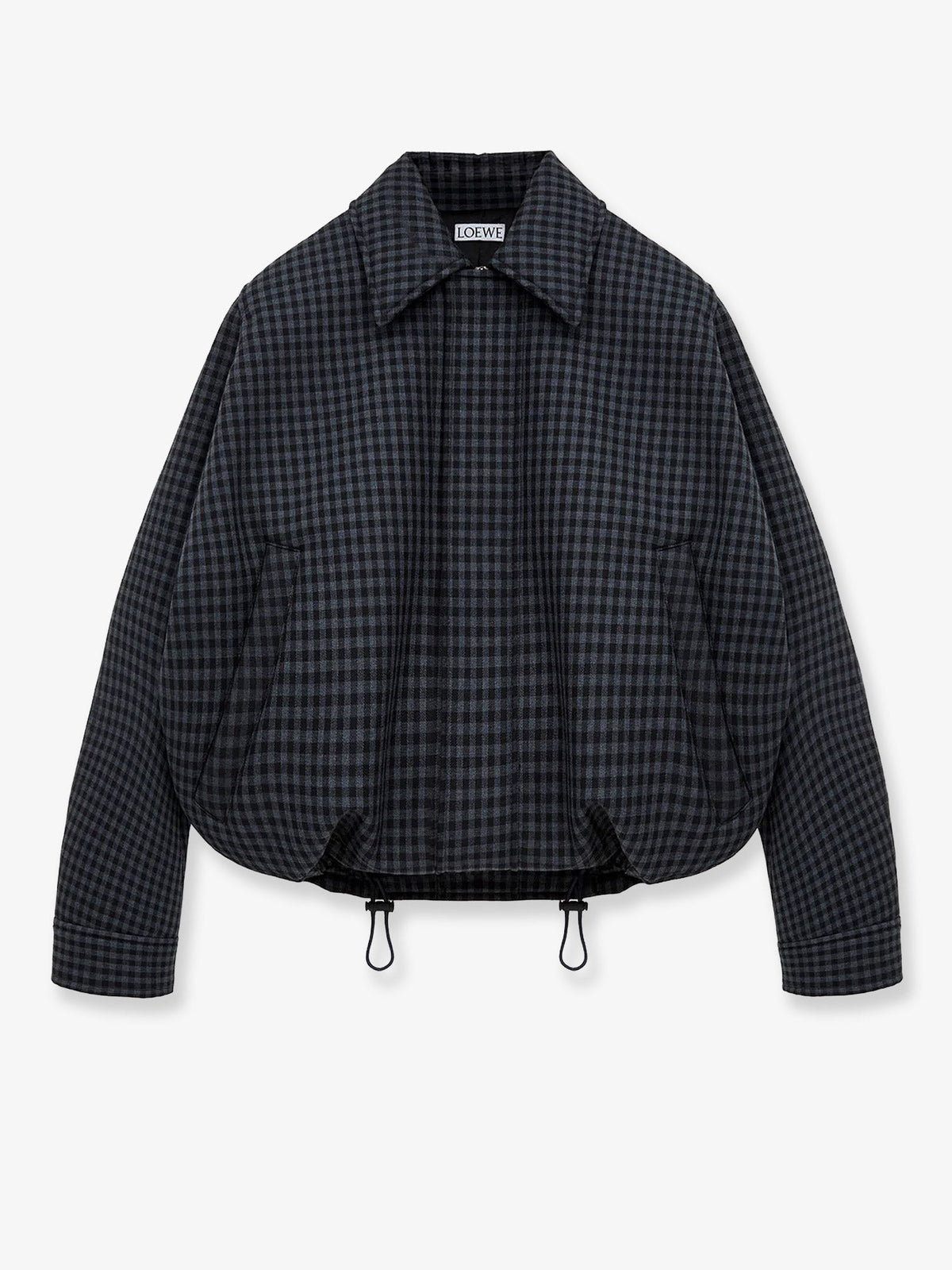 Loewe Women Lightweight Wool Jacket With A Check Pattern LOEWE