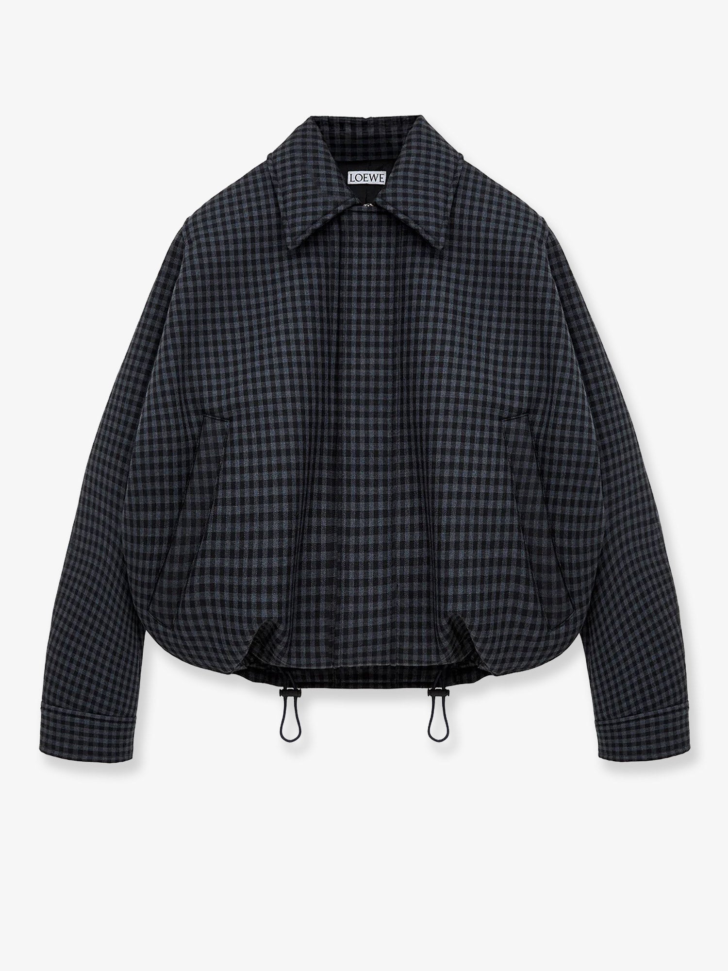 Loewe Women Lightweight Wool Jacket With A Check Pattern LOEWE