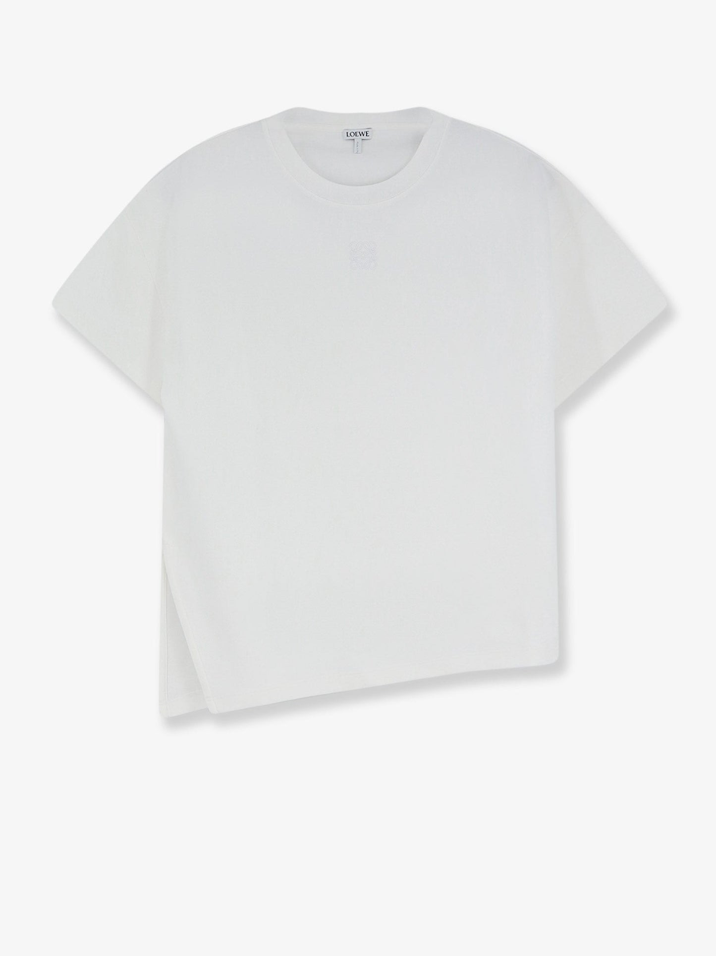 Loewe Women Asymmetric Cotton Blend T-Shirt LOEWE