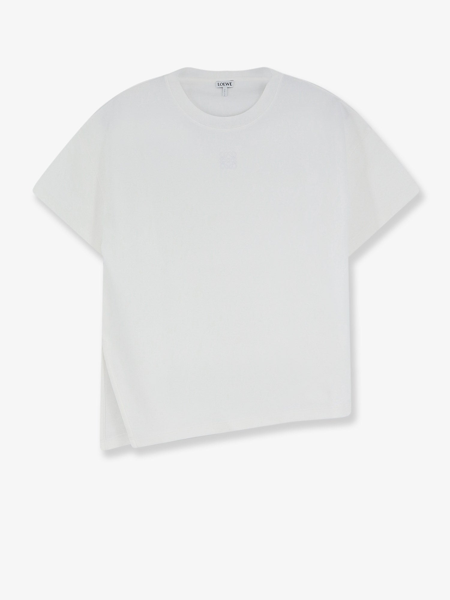 Loewe Women Asymmetric Cotton Blend T-Shirt LOEWE
