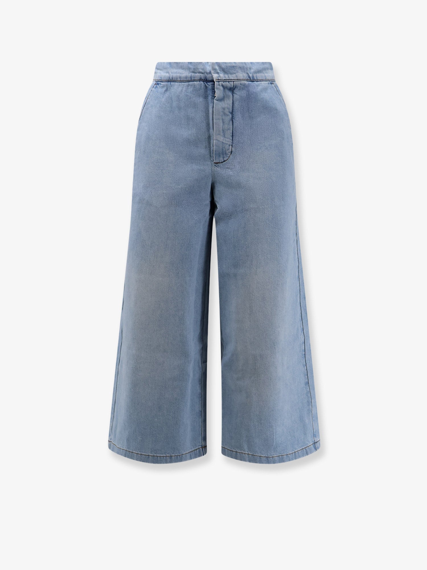 Loewe Women Paulas Ibiza - Cotton Trousers With Embroidered Logo On The Back LOEWE