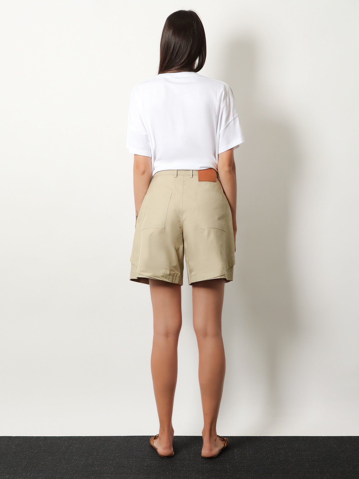 Loewe Women Paula's Ibiza - Relaxed Fit Cotton Shorts LOEWE
