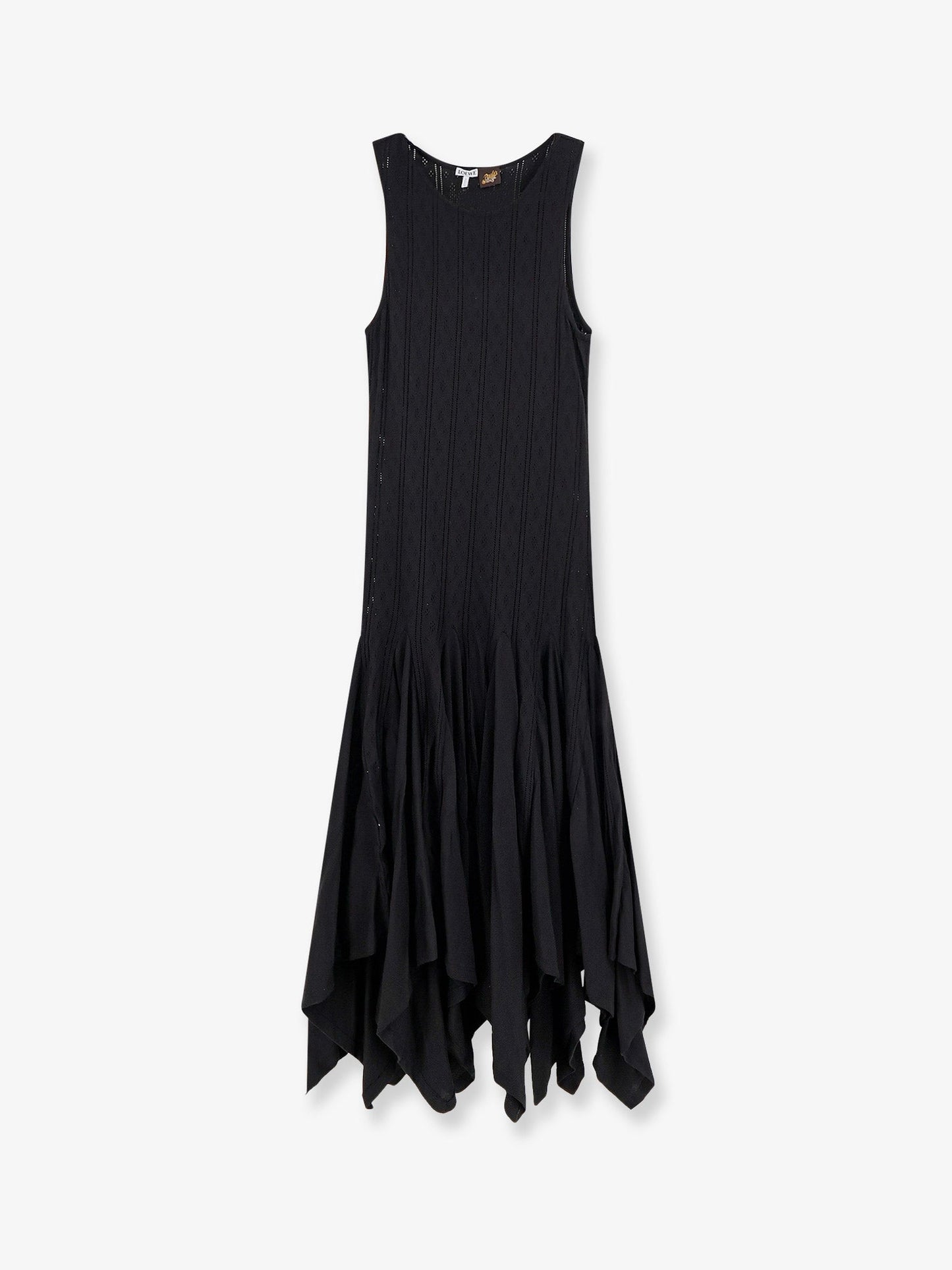 Loewe Women Paula's Ibiza Embroidered Cotton Long Dress LOEWE