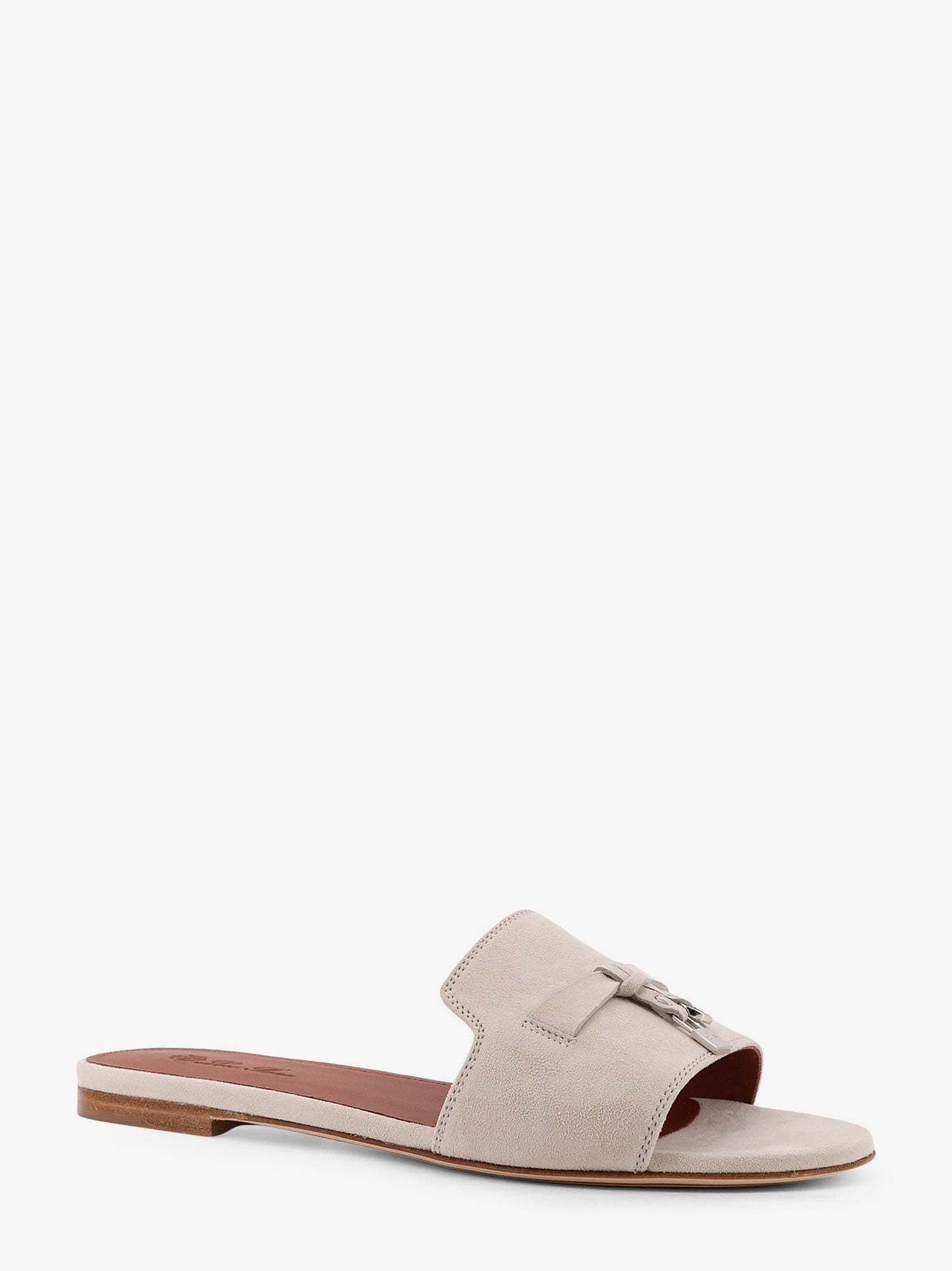Loro Piana Women Summe Charms Flat Suede Sandals LORO PIANA