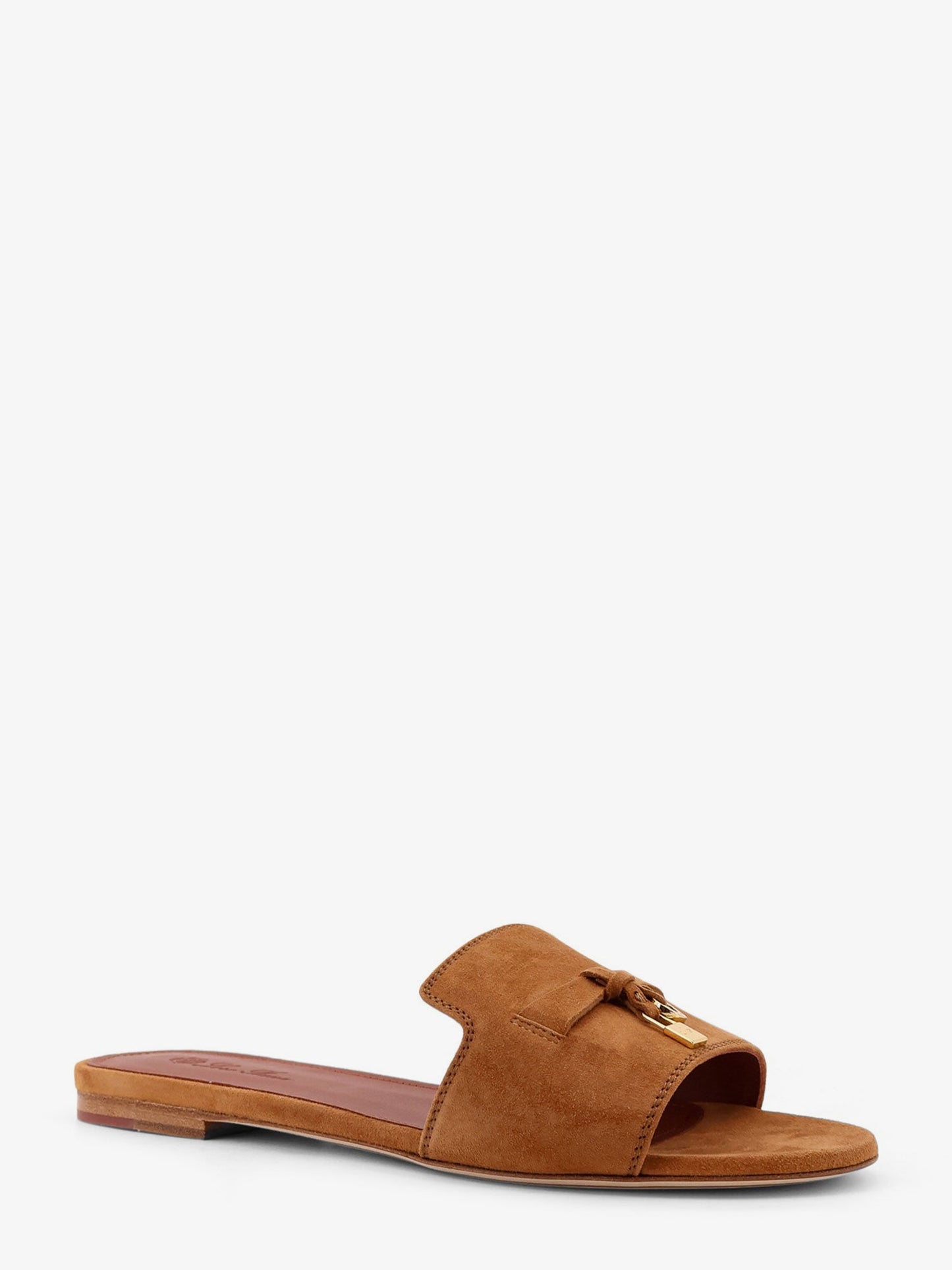 Loro Piana Women Summer Charms Flat Suede Sandals LORO PIANA