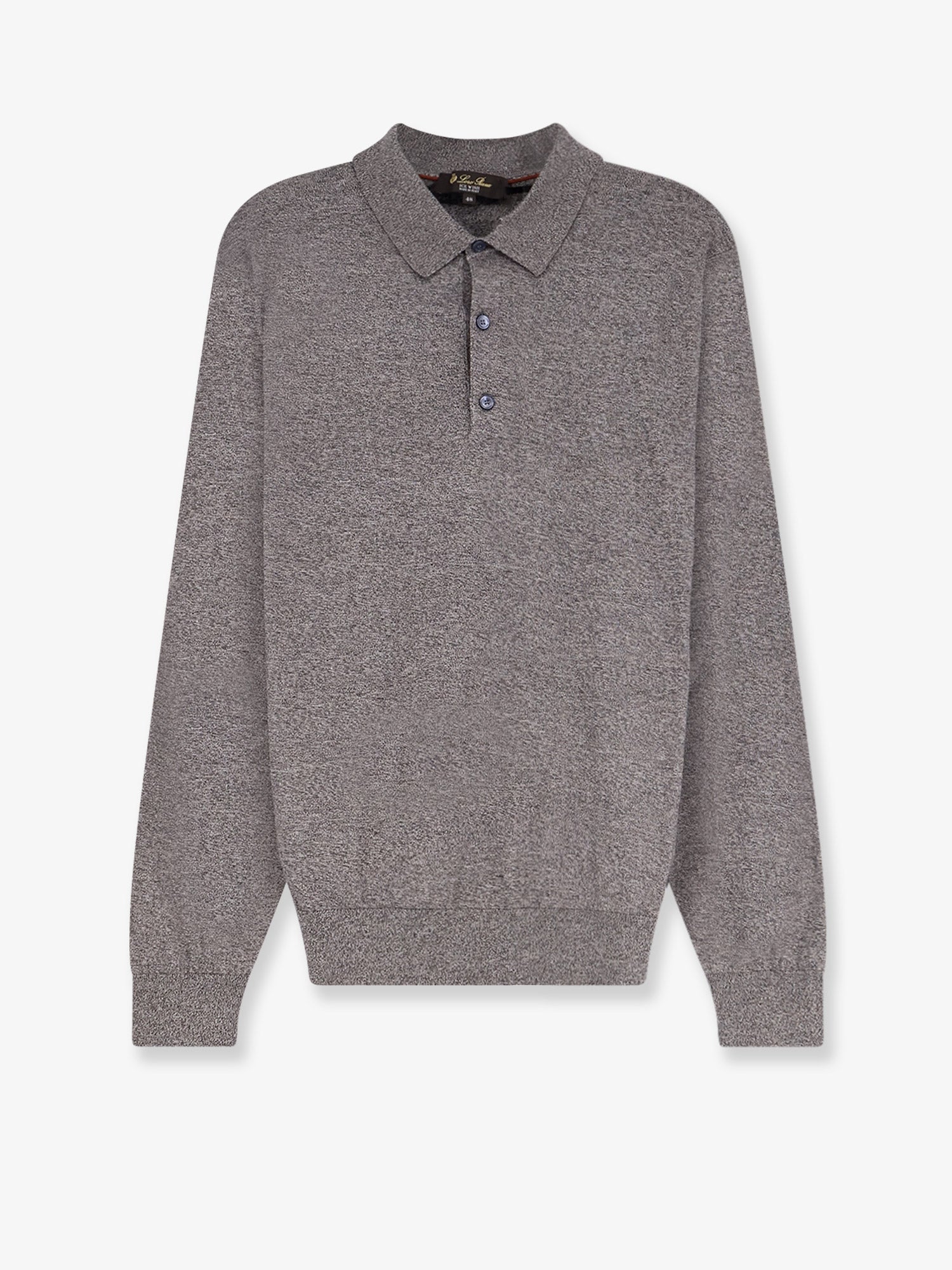 Loro Piana Men Ice Wish Melange Cotton Polo Shirt LORO PIANA