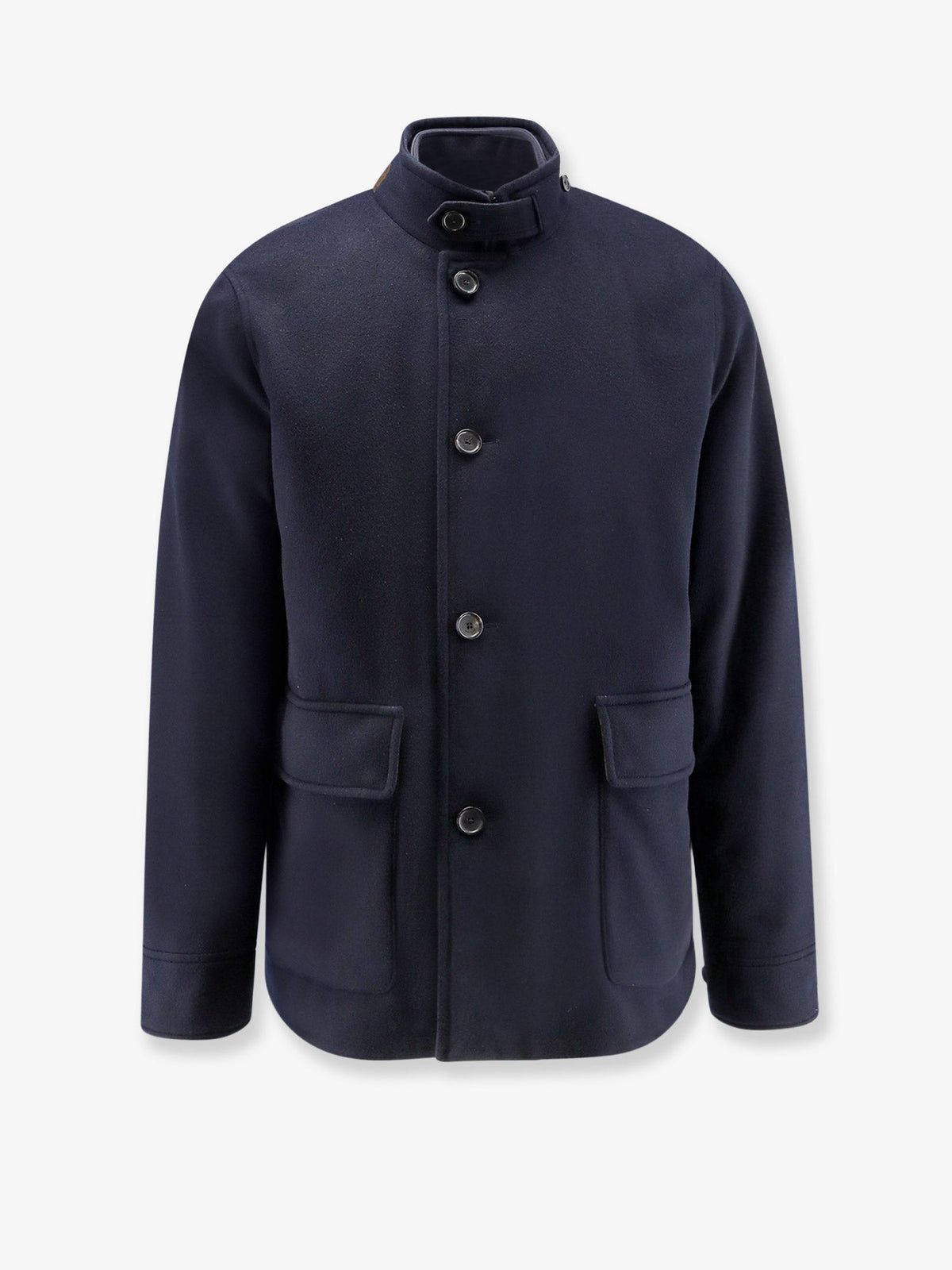 Loro Piana Men Elan Cashmere Coat With Internal Vest LORO PIANA