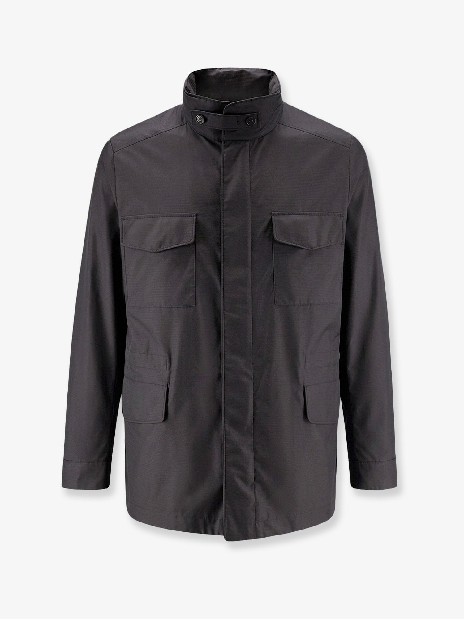 Loro Piana Men Traveller Field Jacket With Pied-De-Poule Pattern LORO PIANA