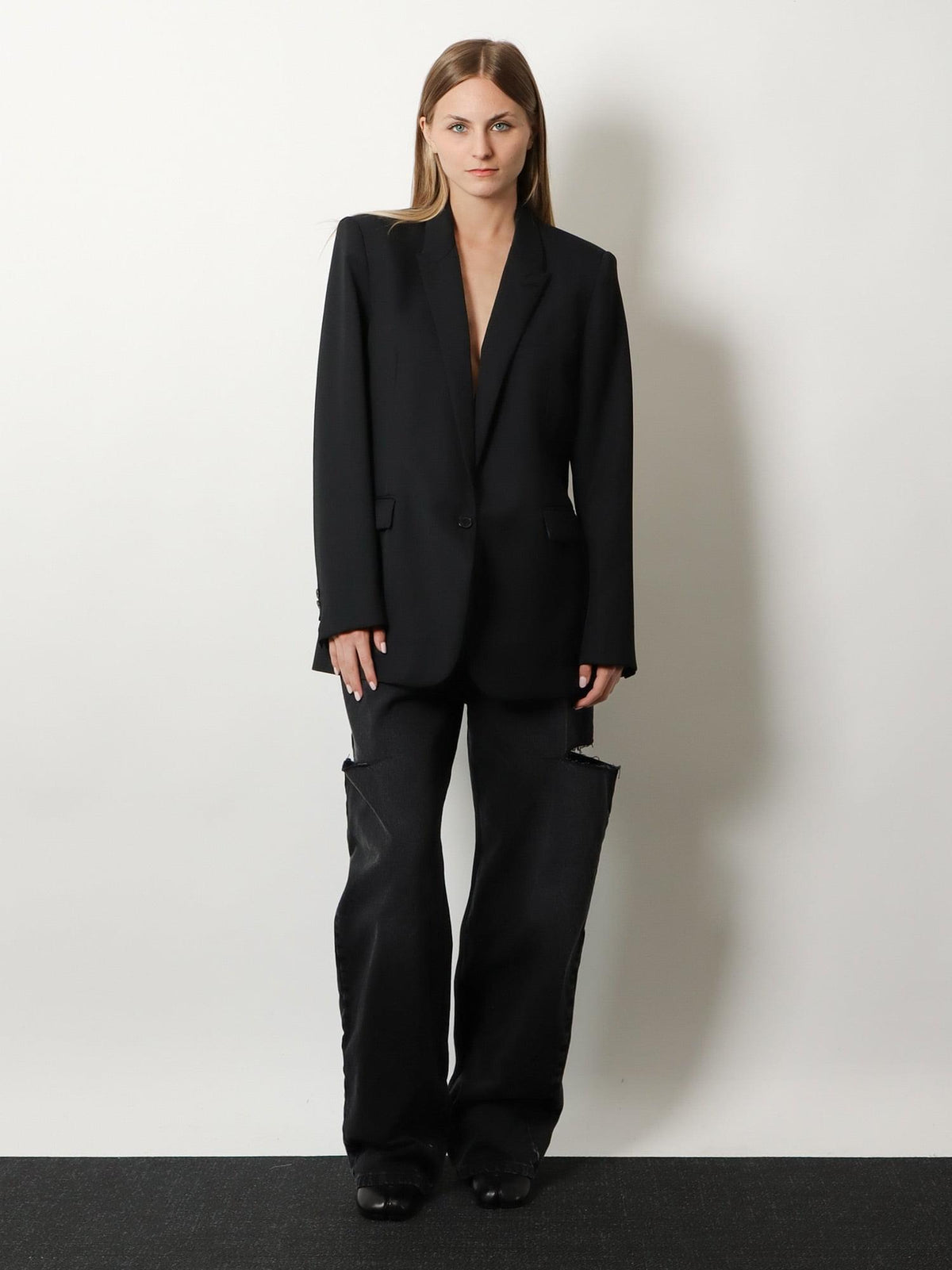 Maison Margiela Women Black Denim Jeans MAISON MARGIELA