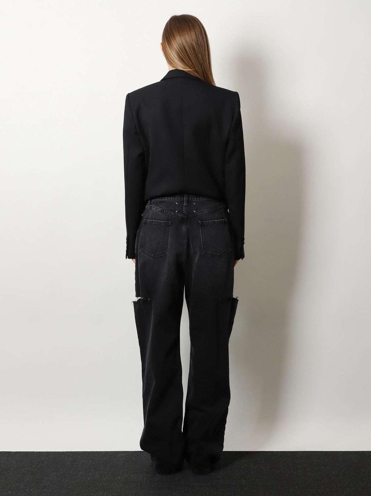 Maison Margiela Women Black Denim Jeans MAISON MARGIELA