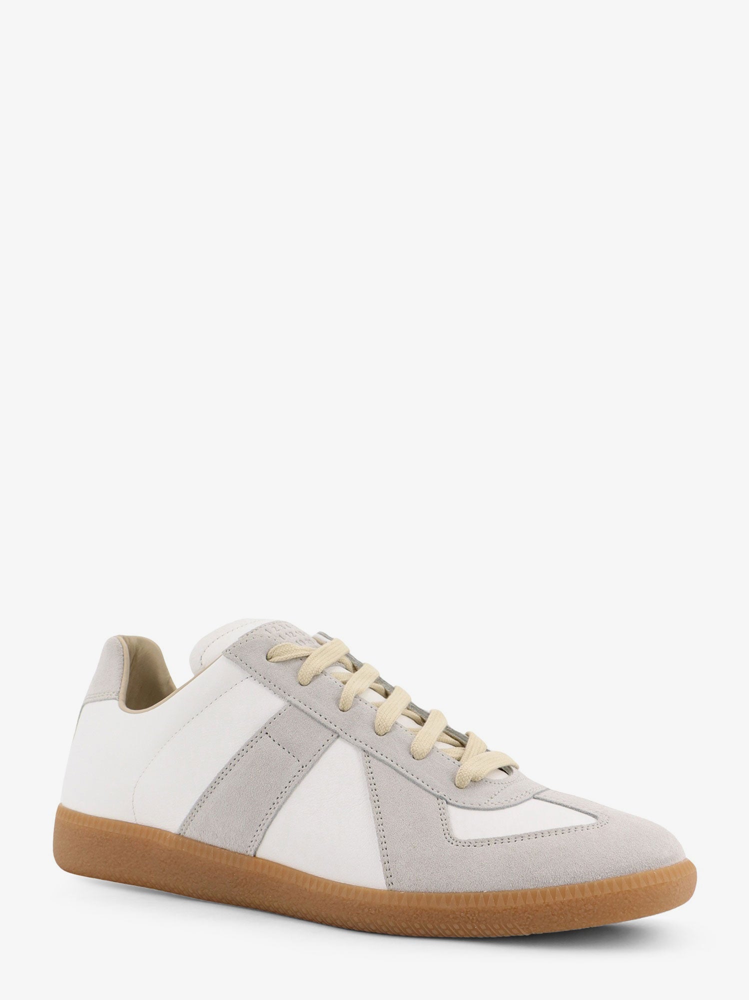 Maison Margiela Men Low-Top Replica Leather And Suede Sneakers MAISON MARGIELA